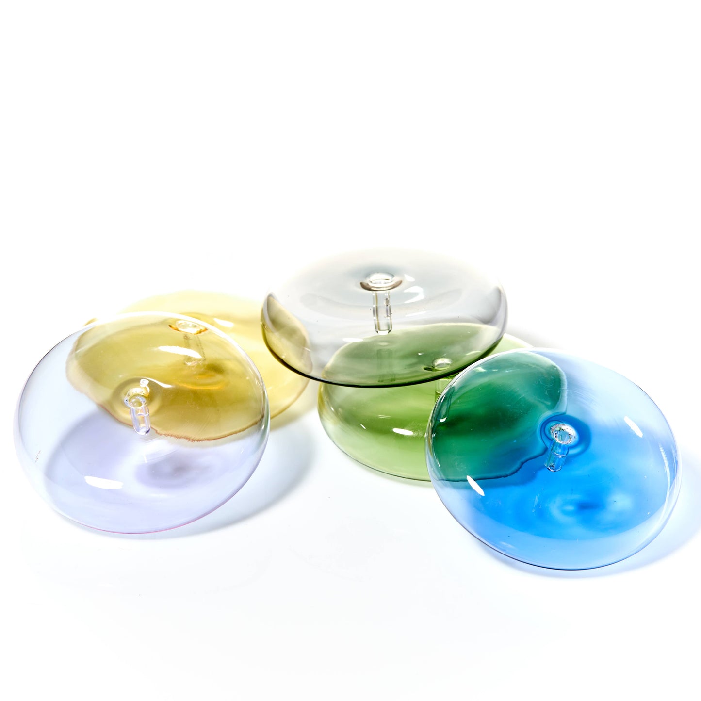 Hand Blown Glass Incense Holder - Lavender