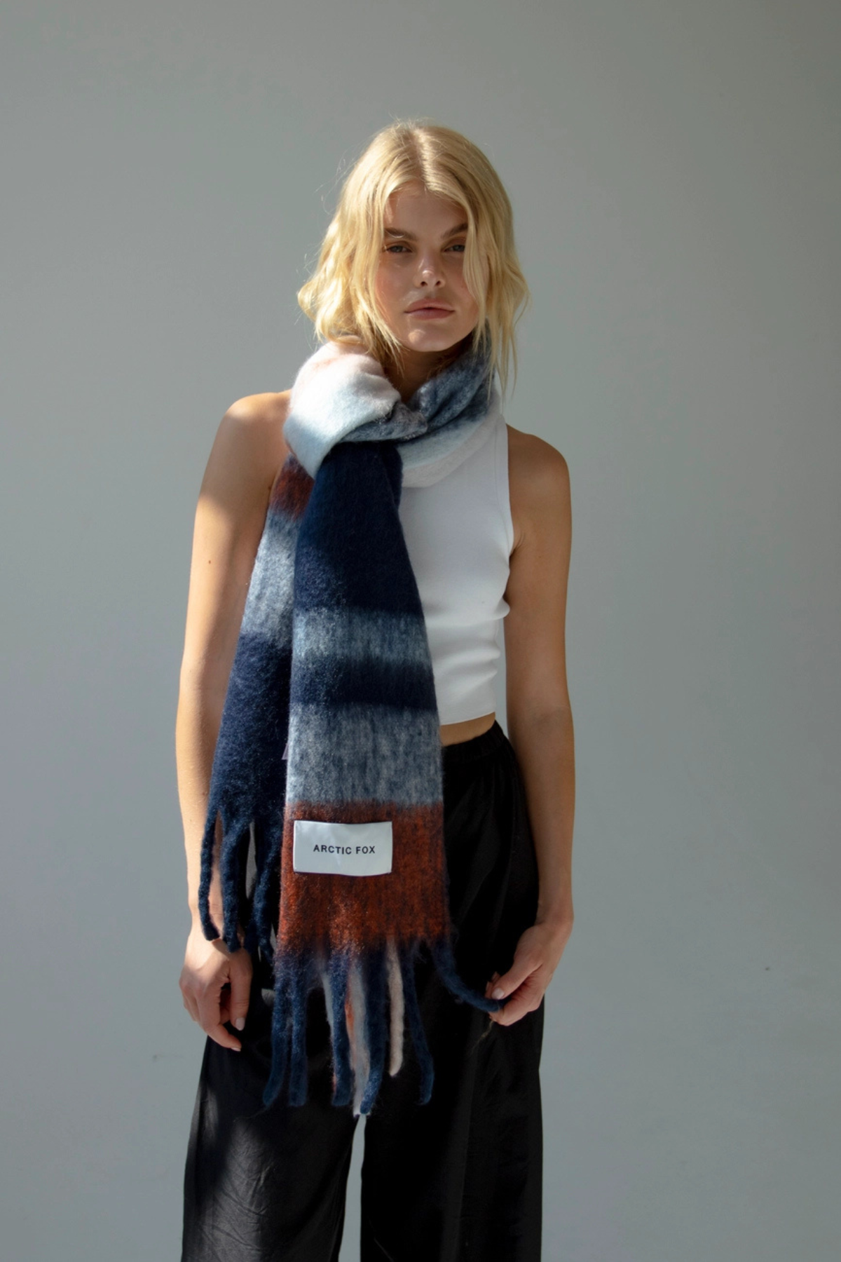 The Stockholm Scarf - 100% Recycled - Winter Lagoon