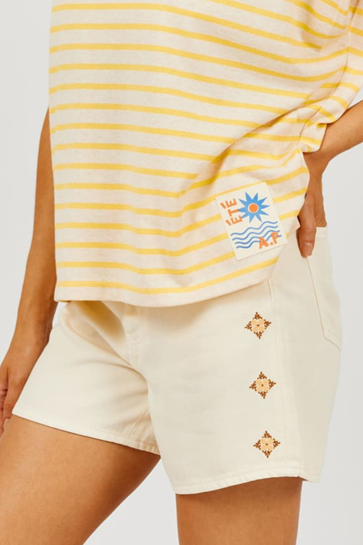 SALE - Embroidered Bermuda Shorts