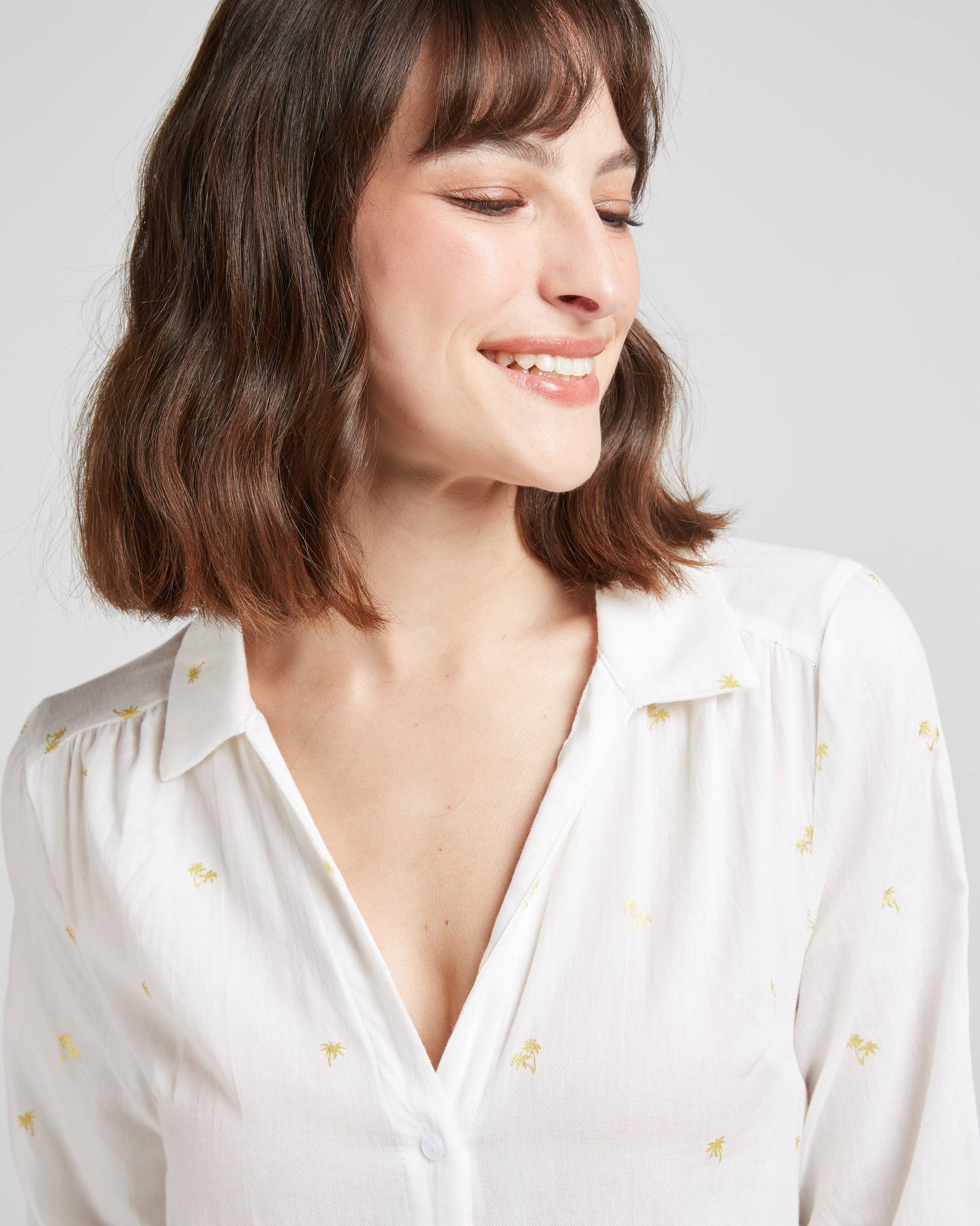 SLANDER White Cotton Dress