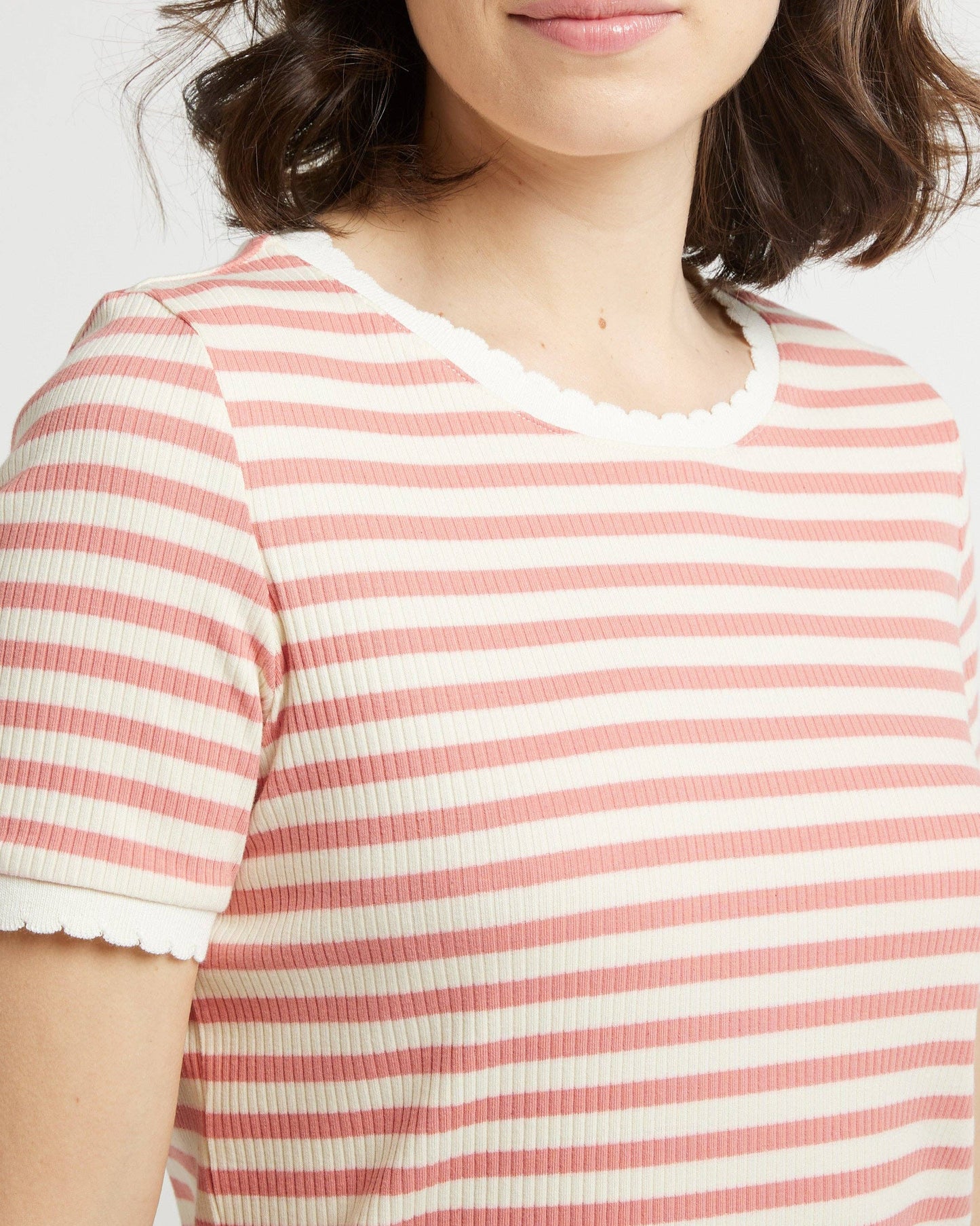 TIMEO Striped Cotton T-Shirt