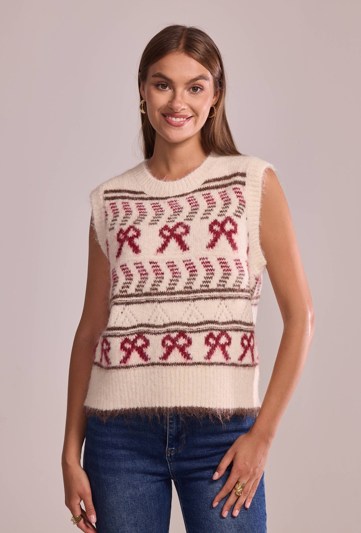 SAMYA Knitted Sweater Vest
