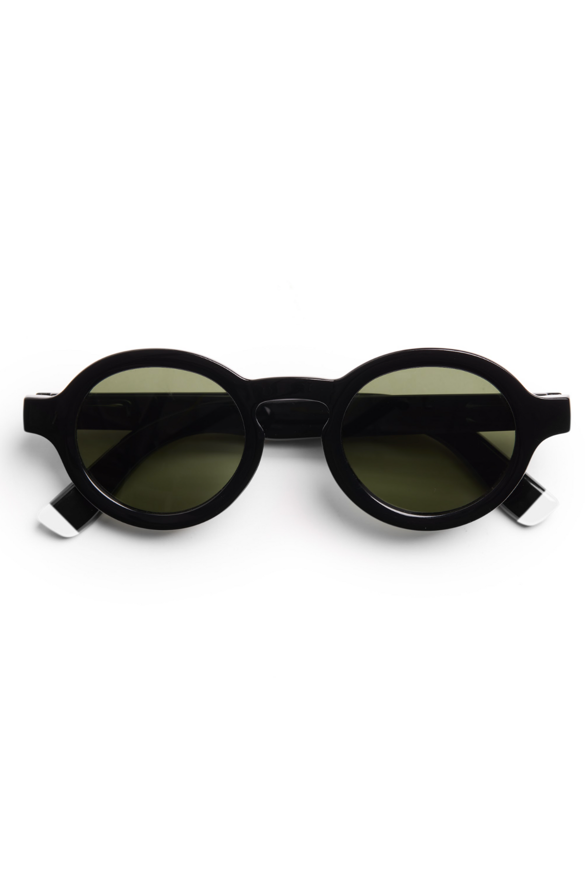 Charles Black Sunglasses - Green Lens