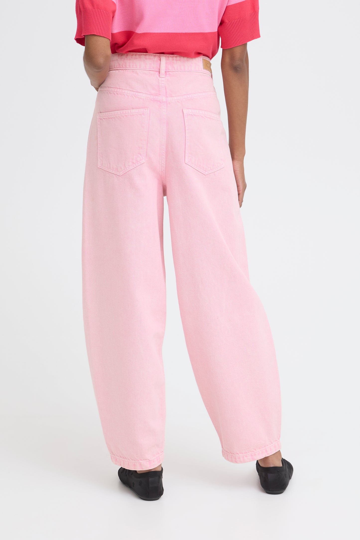 SALE - IHAVENA Pink Barrel Jeans