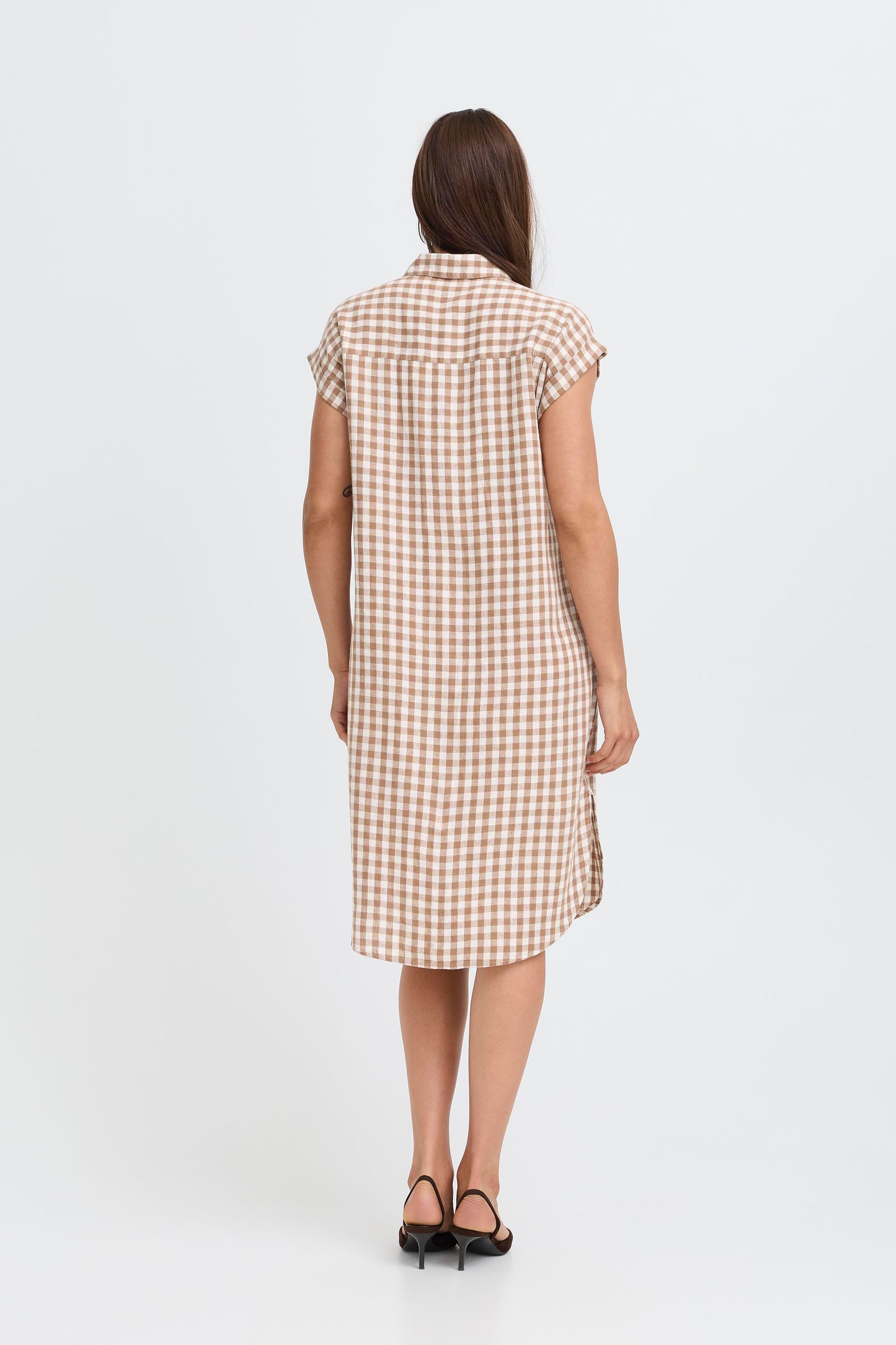 BYFALAKKA Shirt Dress - Woodsmoke Check
