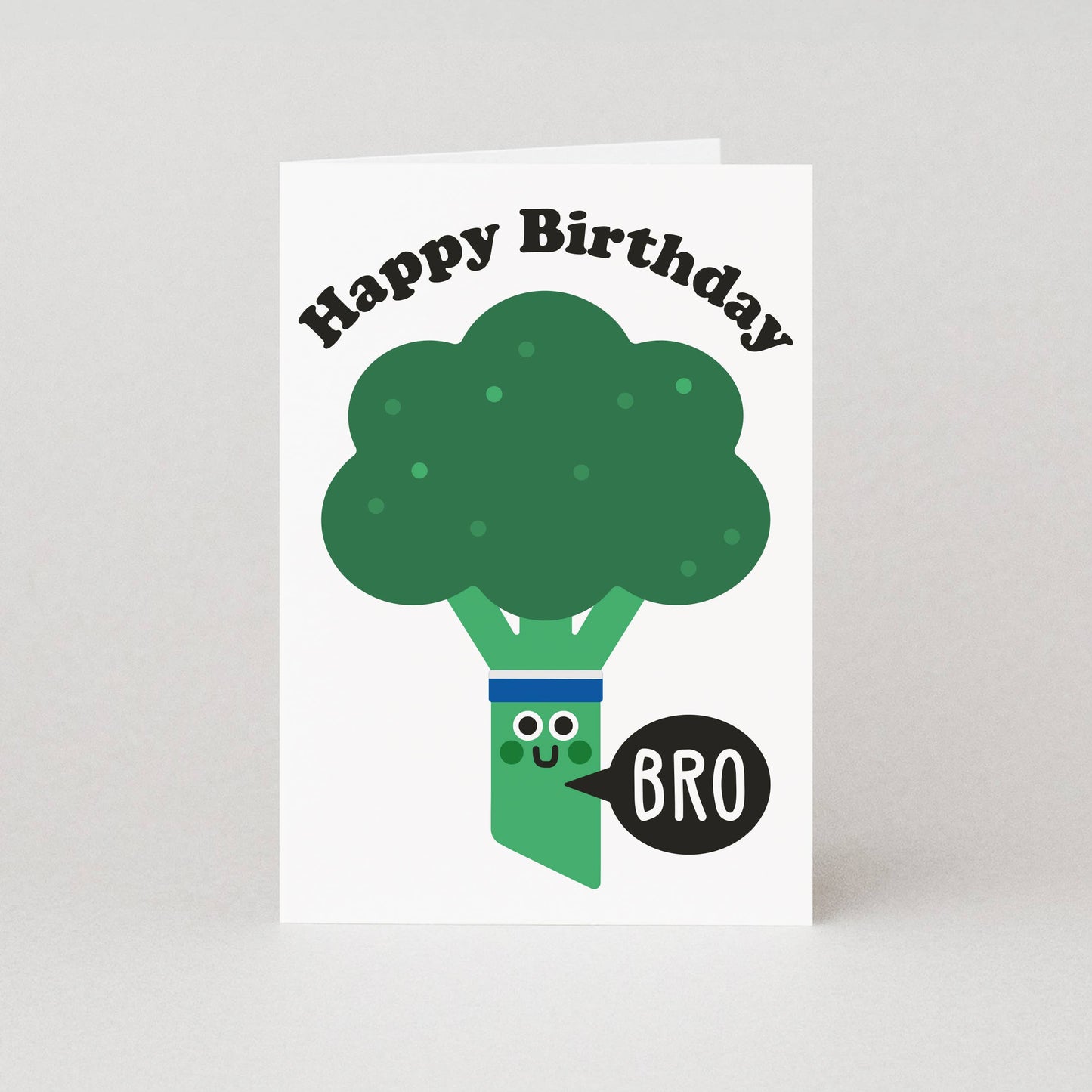 Broccoli Birthday Bro' Card