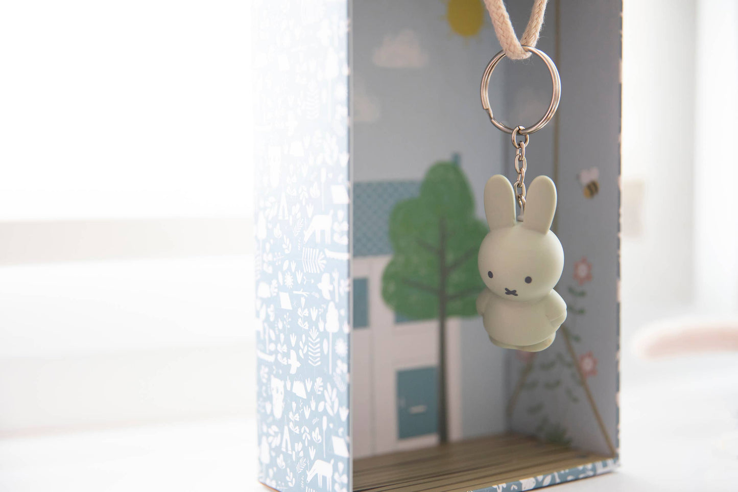 Miffy Keyring - Eucalyptus Green