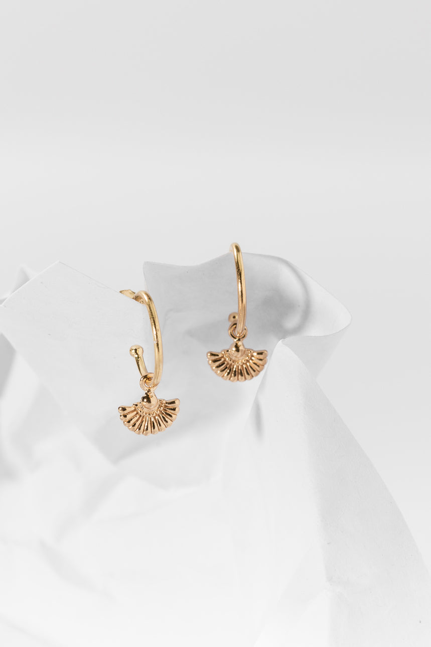Gold Angel Earrings
