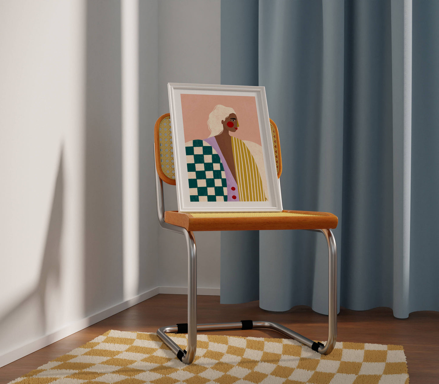 Bea Müller - The Woman With The Funky Blouse - A3 Fine Art Print