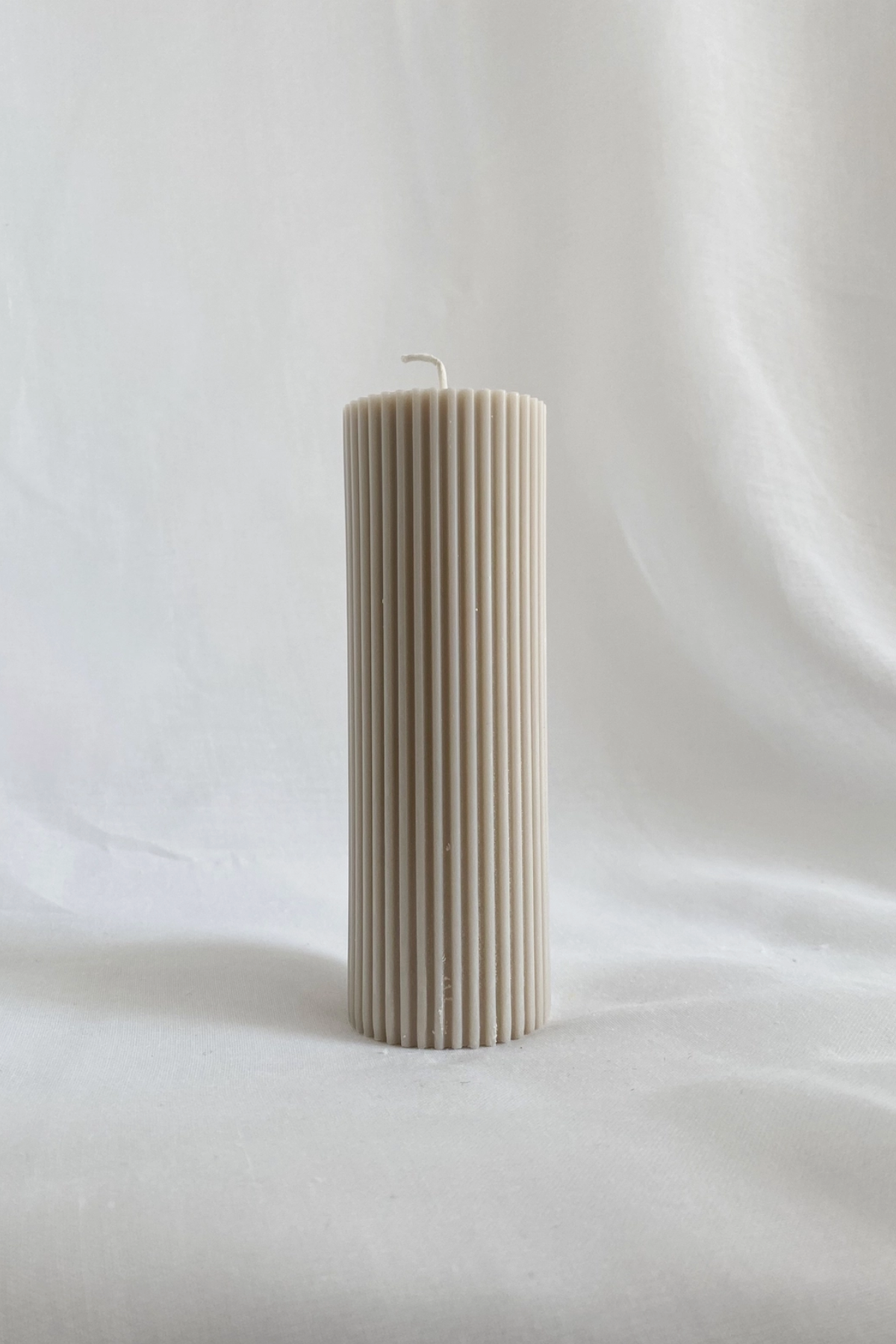 Medium | Scented - Ribbed Vegan - Pillar Candle