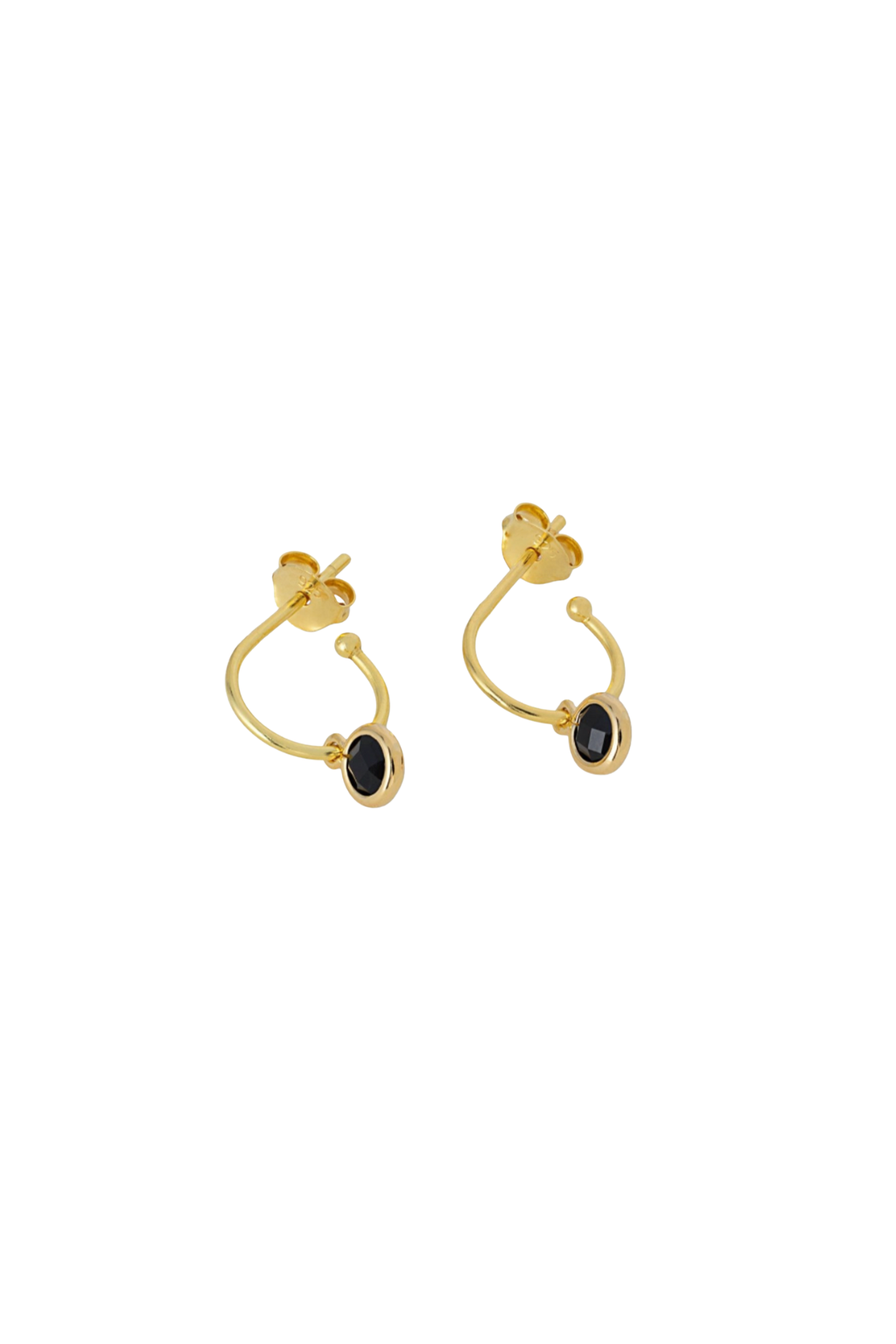 Gold Noir Spirit Earrings