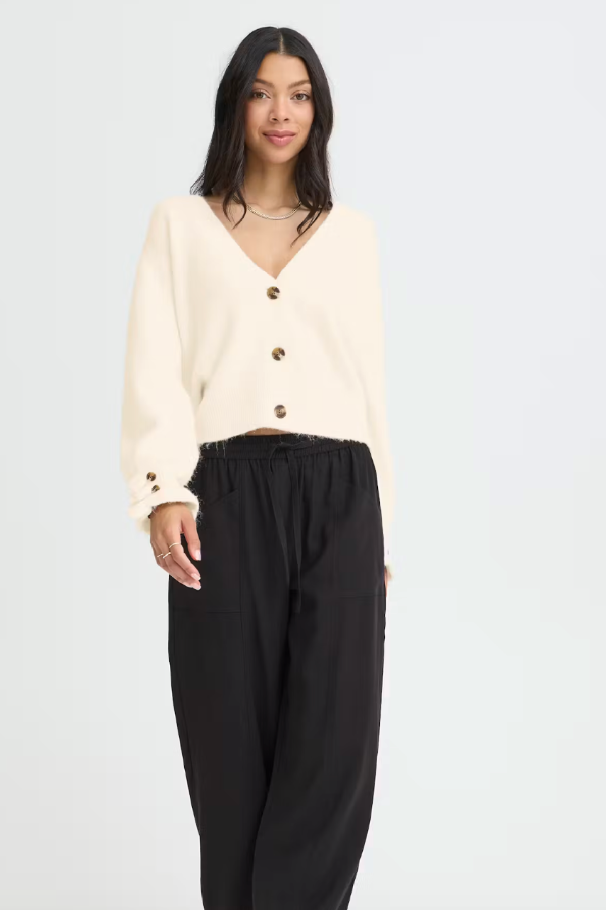 BYOMEA Frill Cardigan