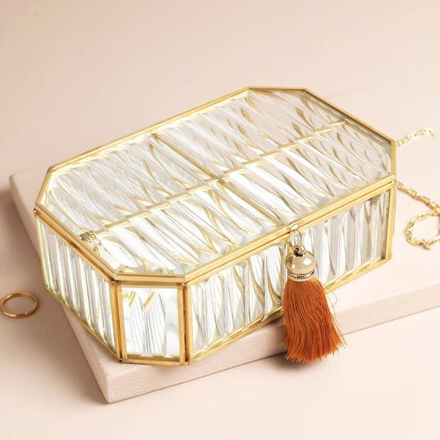 Glass Jewellery Box Large