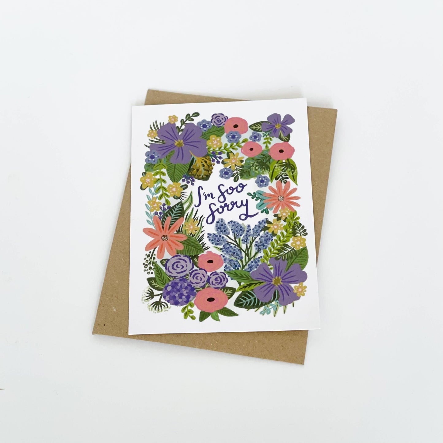 I'm So Sorry - Floral Greeting Card
