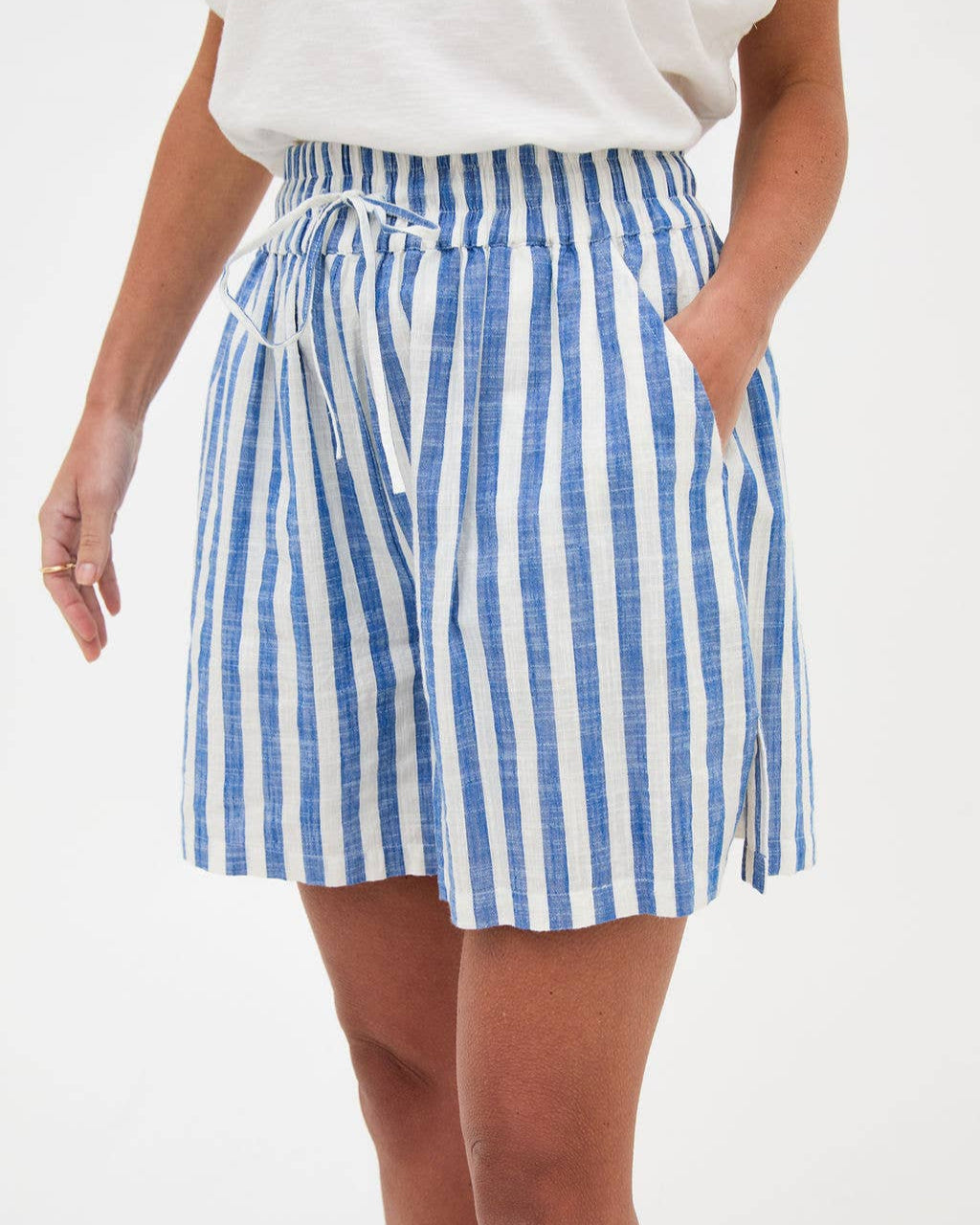 Eden Striped Drawstring Shorts