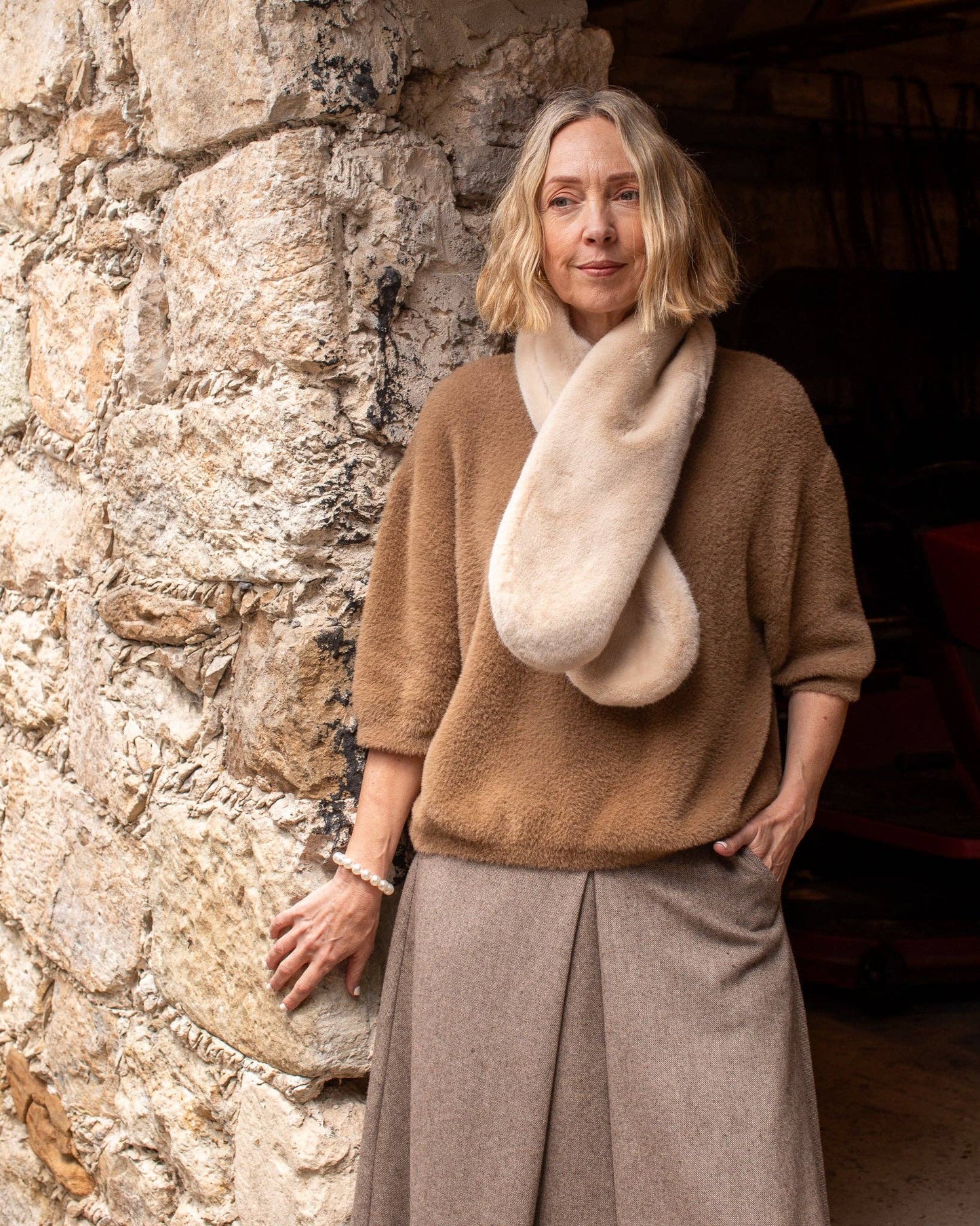 Verity Faux Fur Scarf