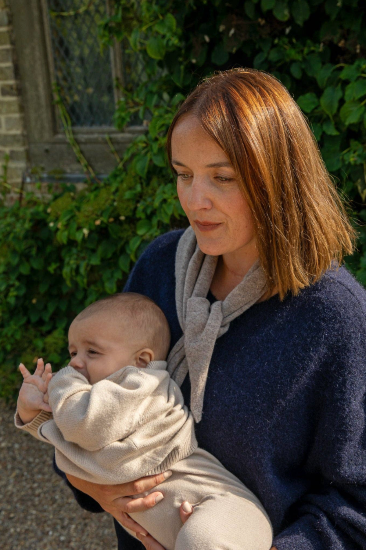 Jane Triangle Scarf | Dark Biscuit