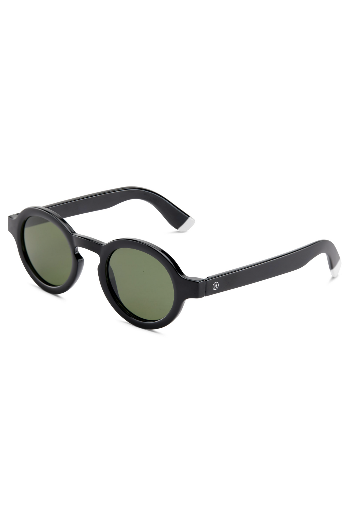 Charles Black Sunglasses - Green Lens