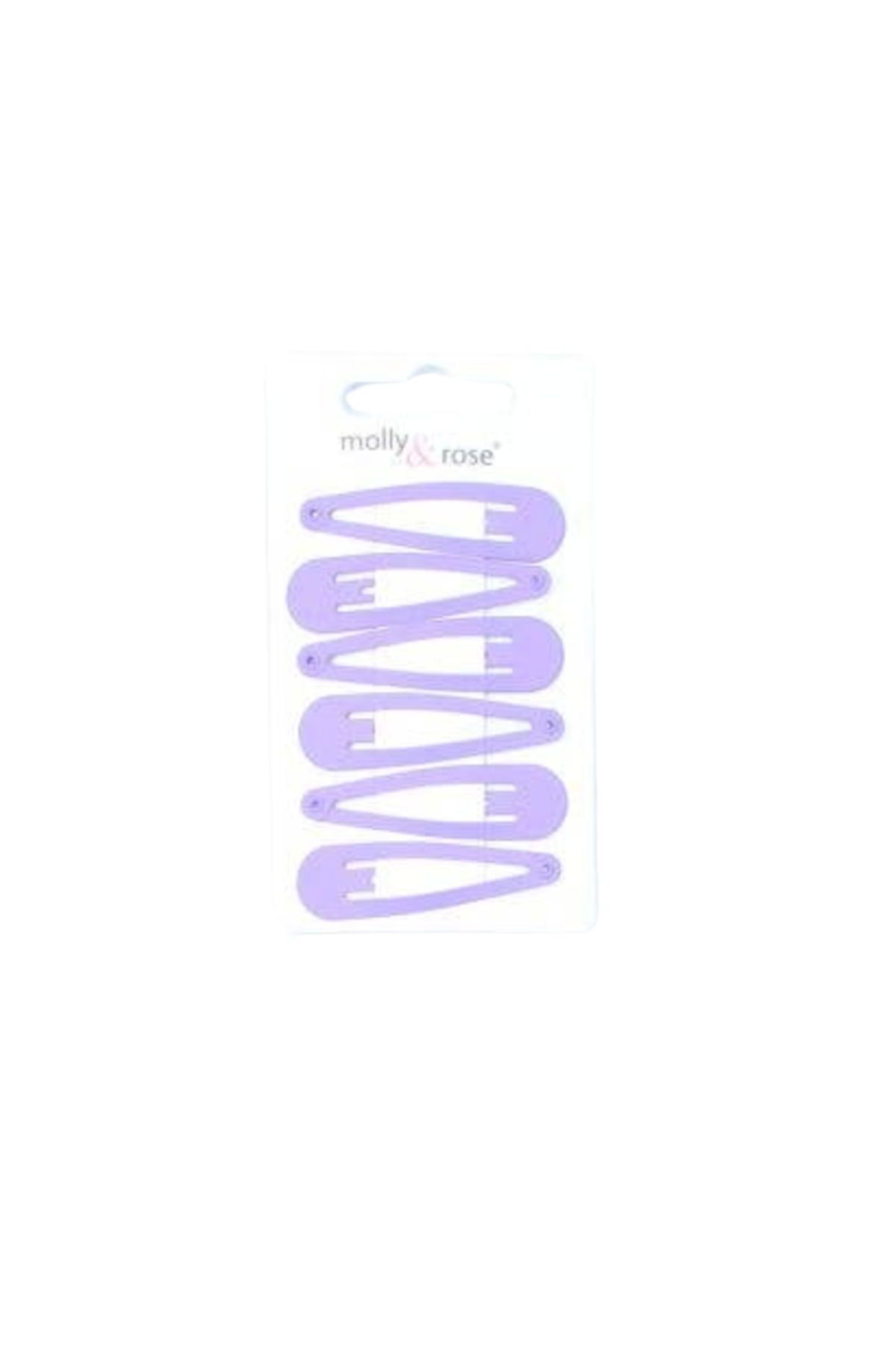 6 Pastel Colour Hair Clips