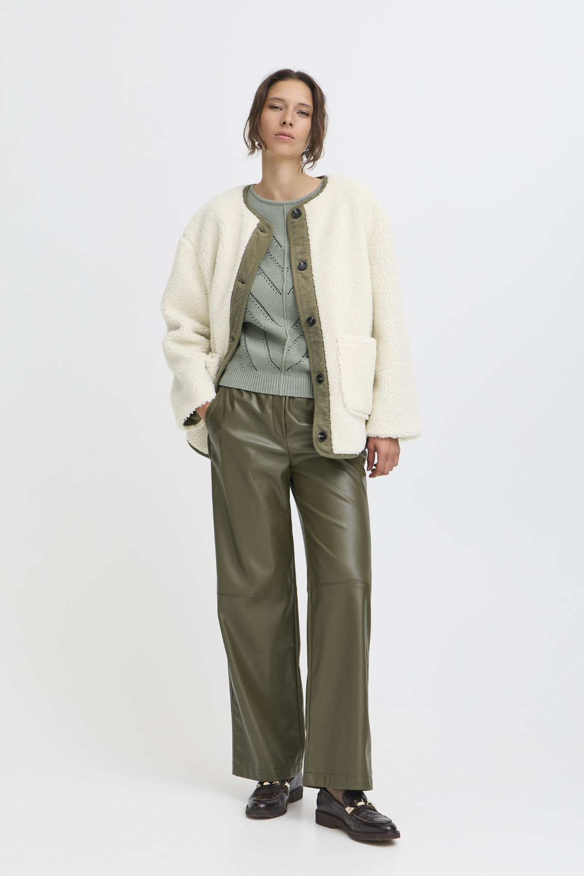 BYCOTTY JACKET - Cream/Khaki