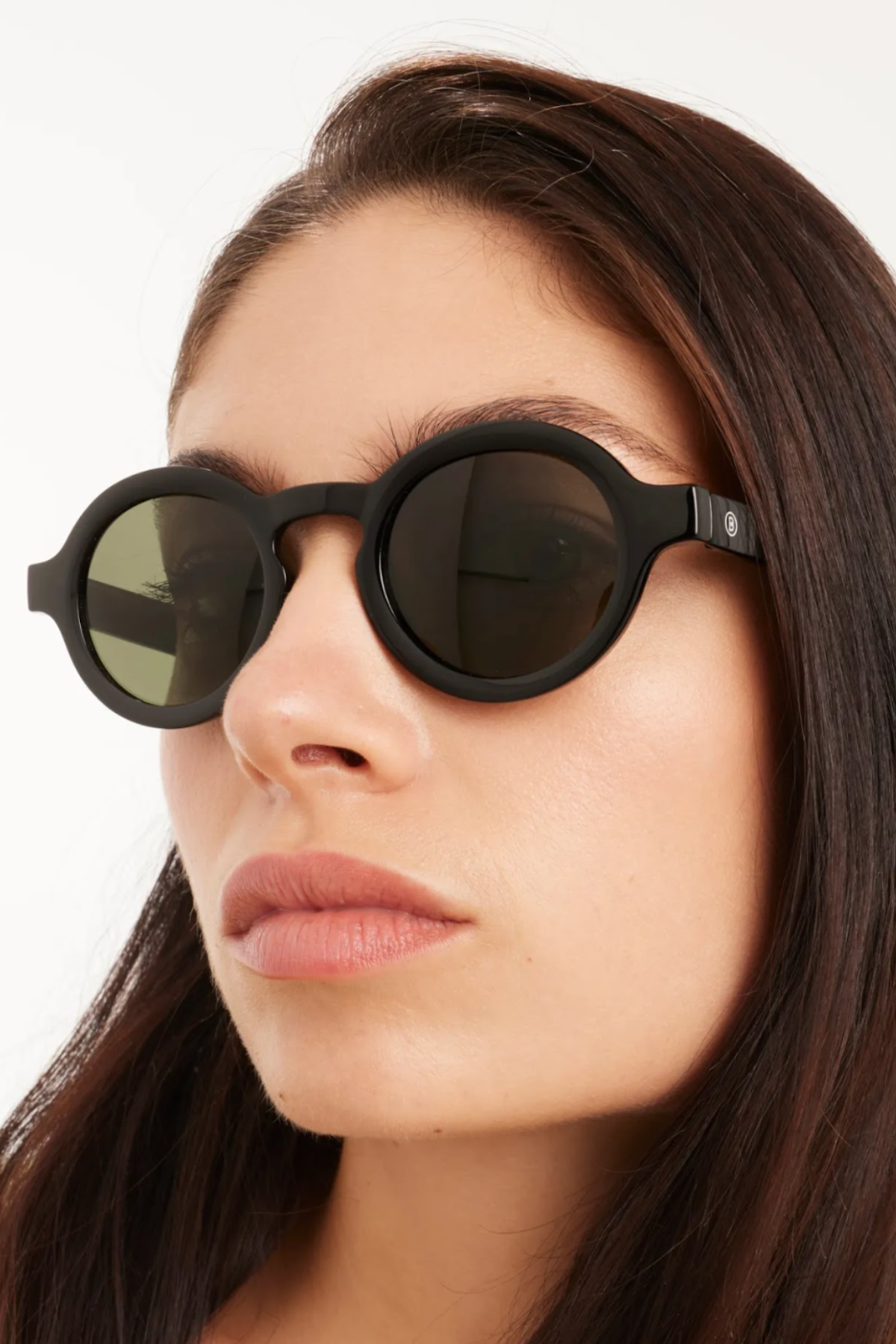 Charles Black Sunglasses - Green Lens