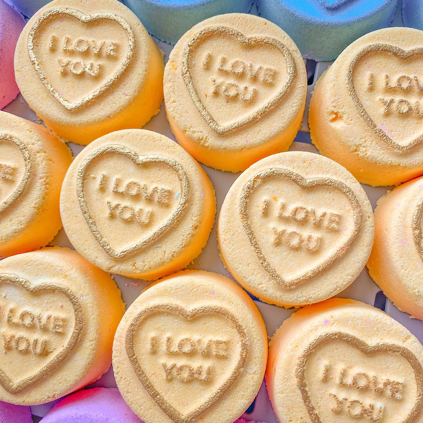 Yellow Candy Heart 'I Love You' Bath Bomb