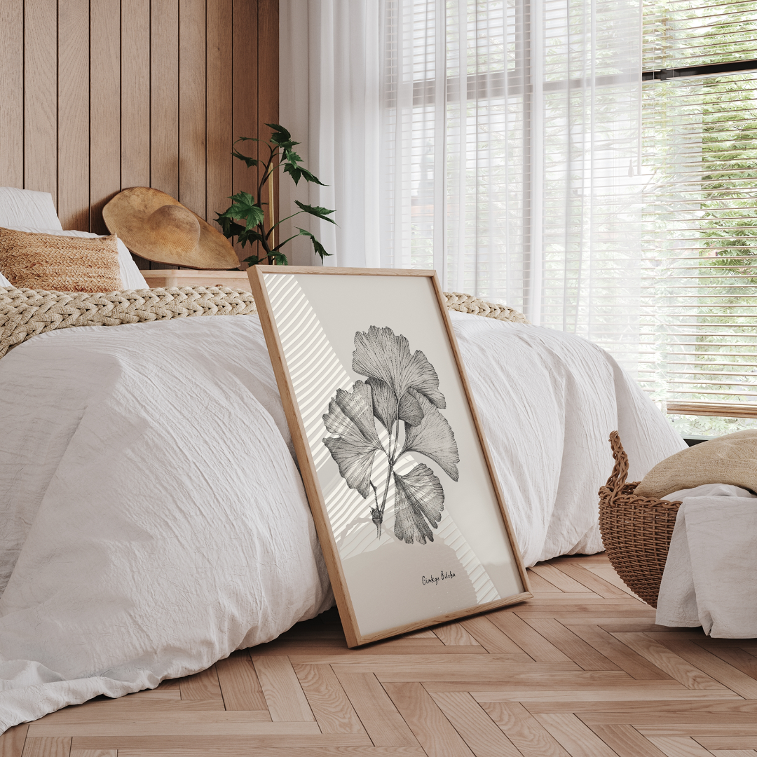 Ginkgo Biloba Leaf Print