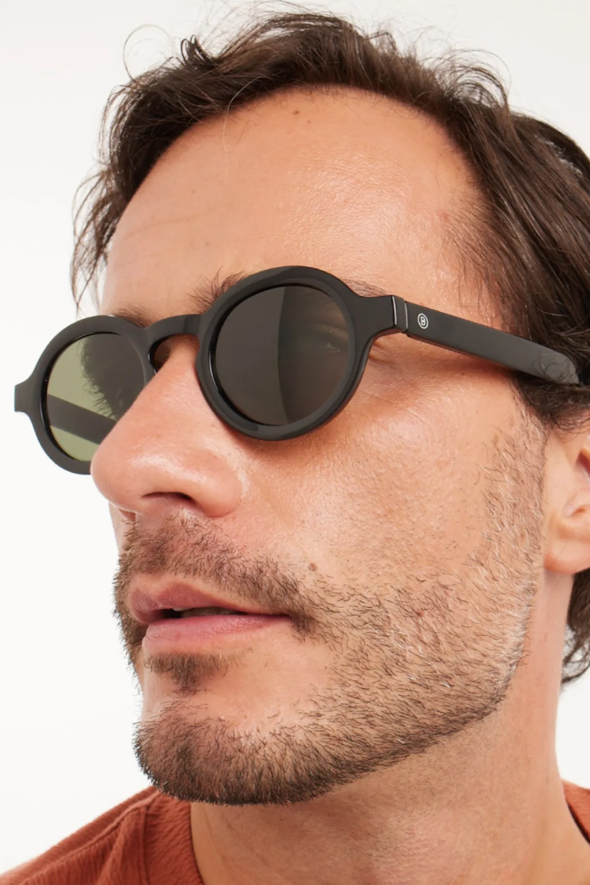 Charles Black Sunglasses - Green Lens
