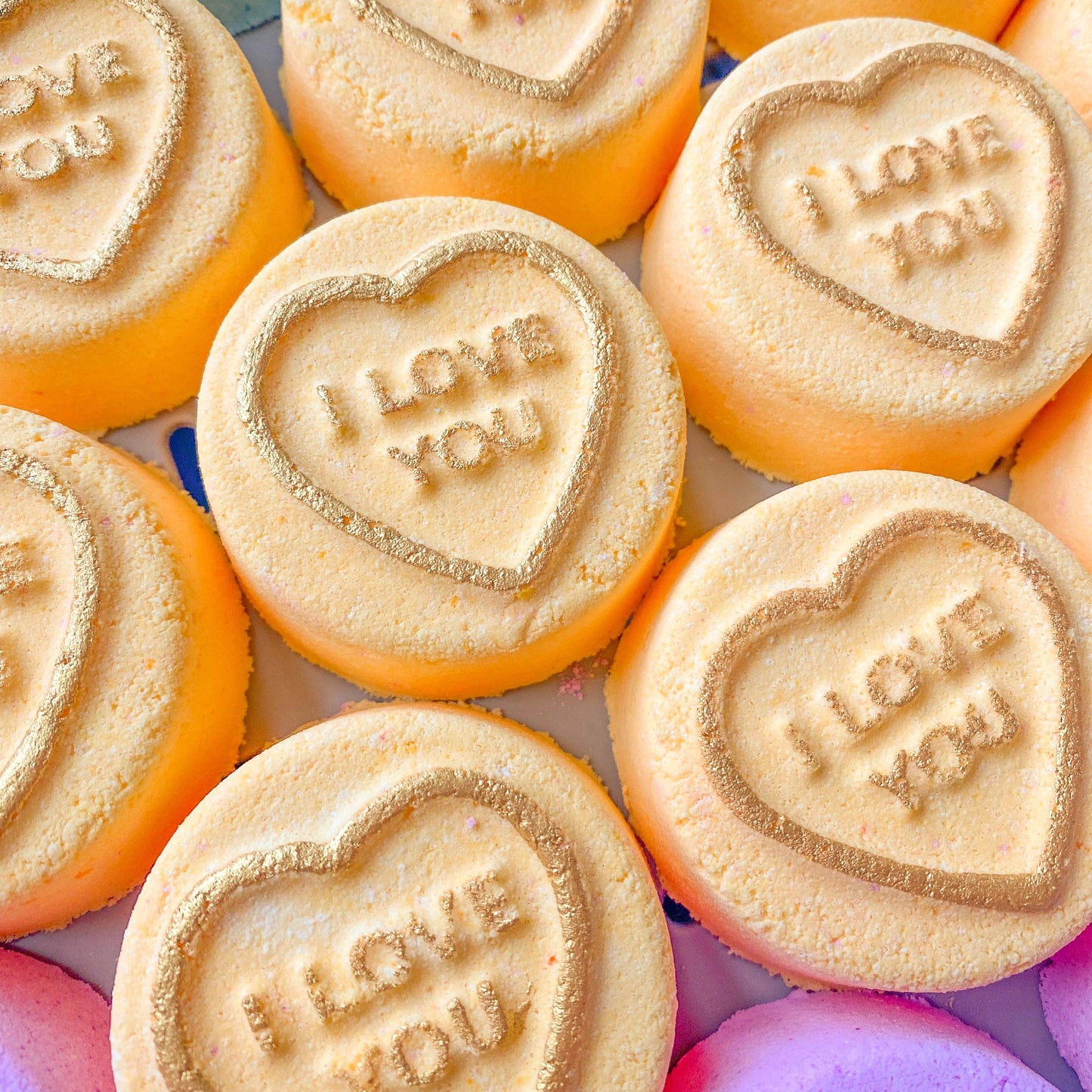 Yellow Candy Heart 'I Love You' Bath Bomb