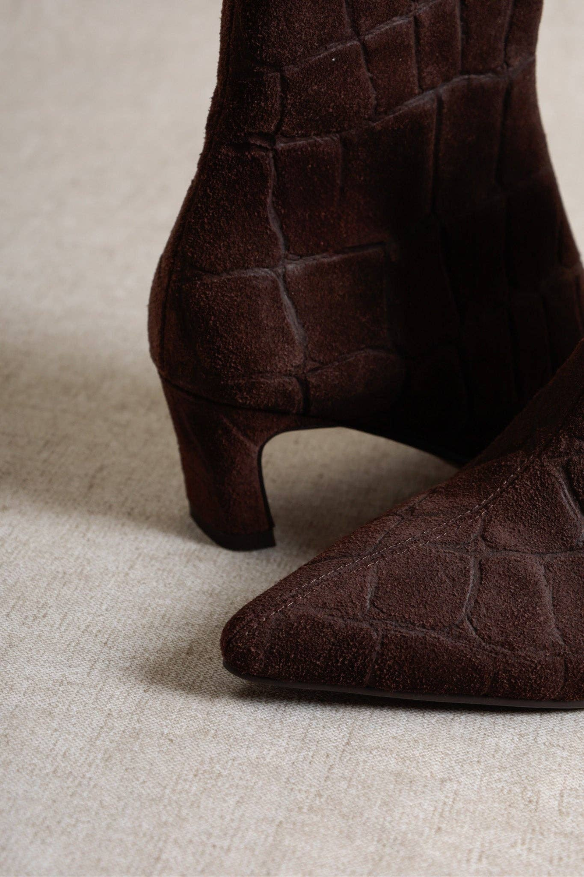 DINA Suede Heeled Boots