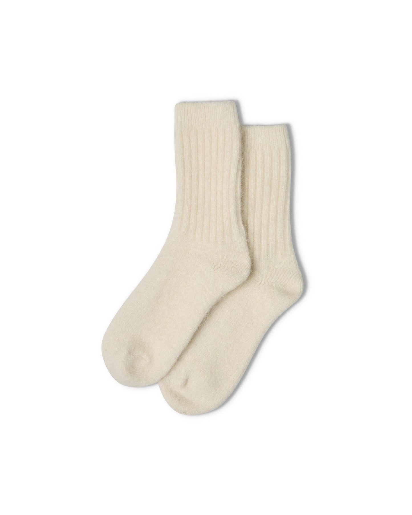 Soft Angora Sock - Ivory