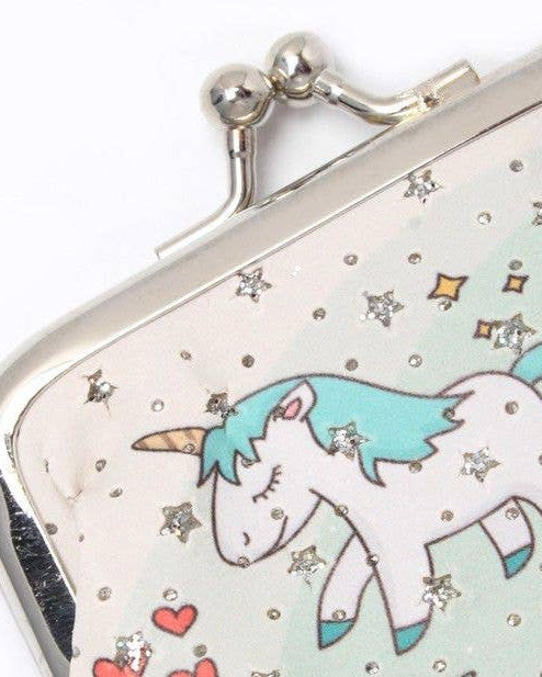 Unicorn Print Coin Purse
