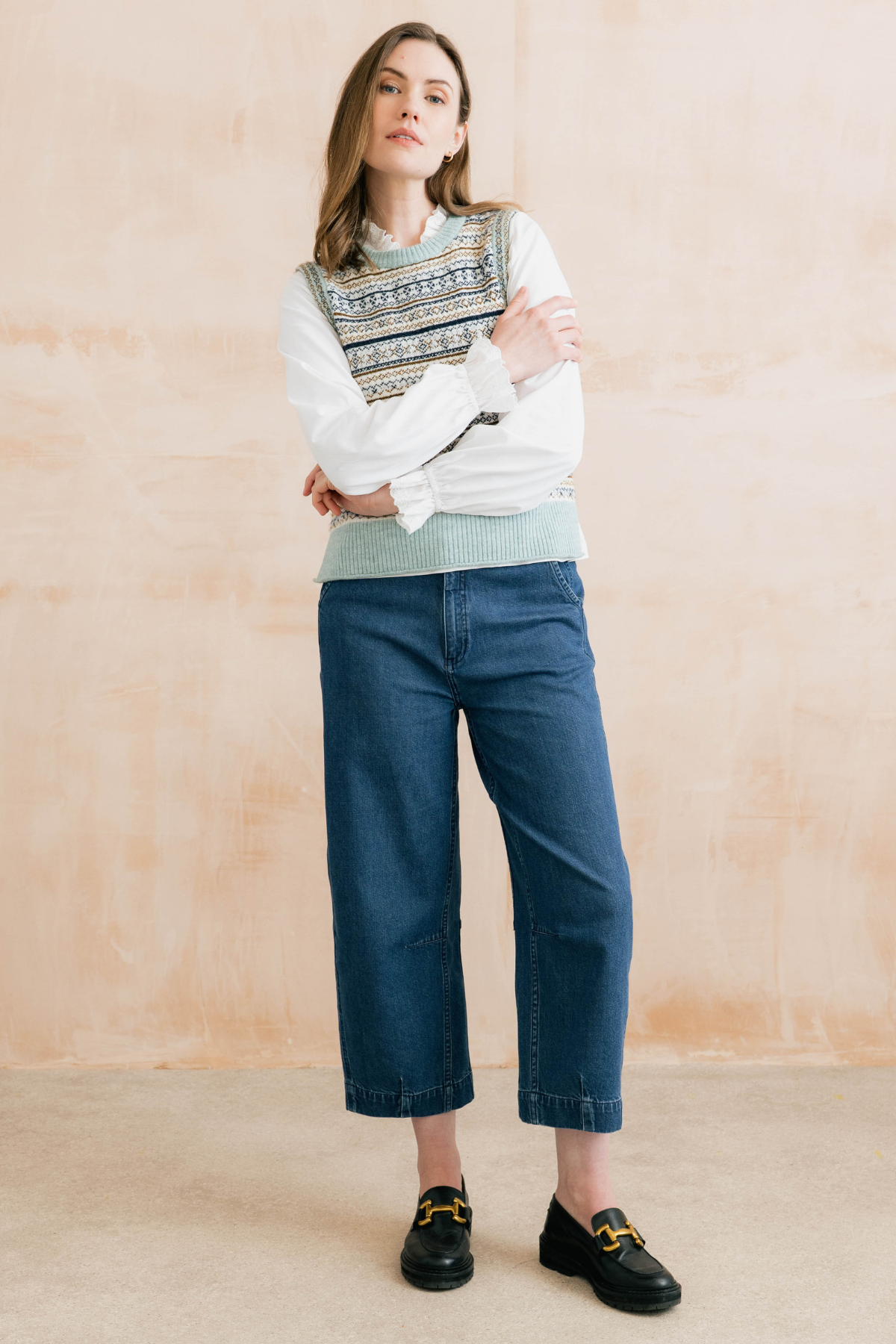 Joan Fair Isle Tank Fair Isle Knit