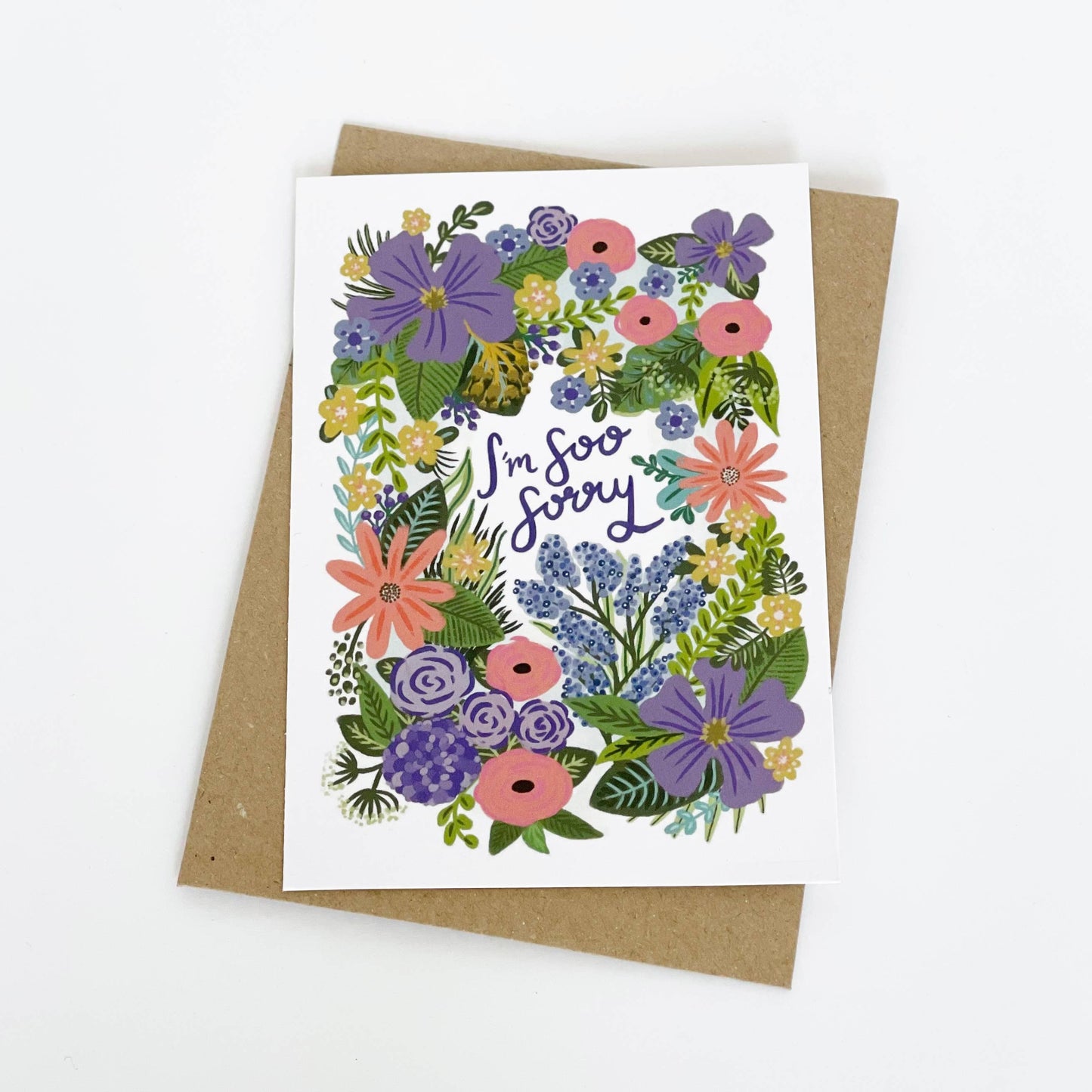 I'm So Sorry - Floral Greeting Card