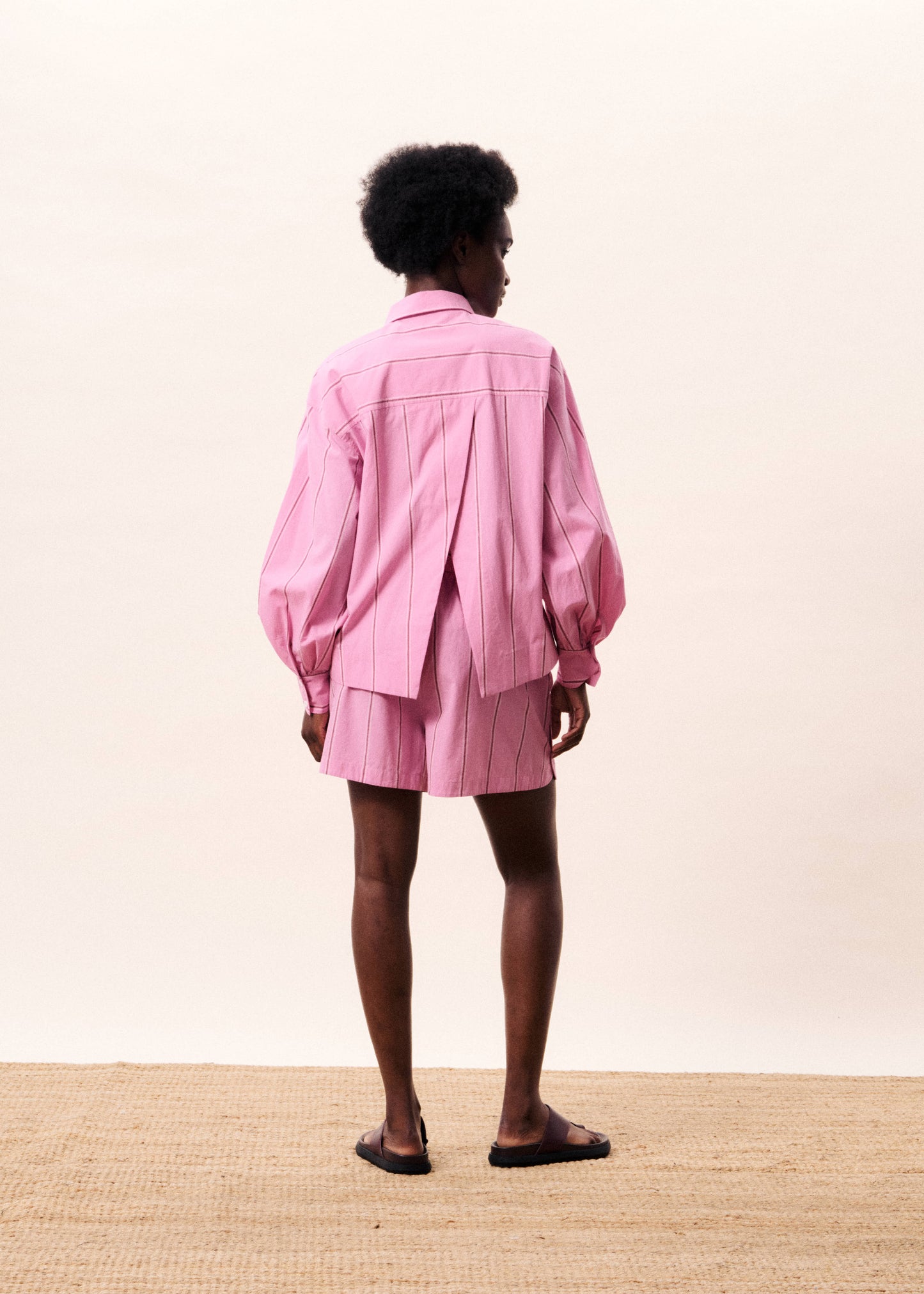 Pink and Violet Cotton Shirt