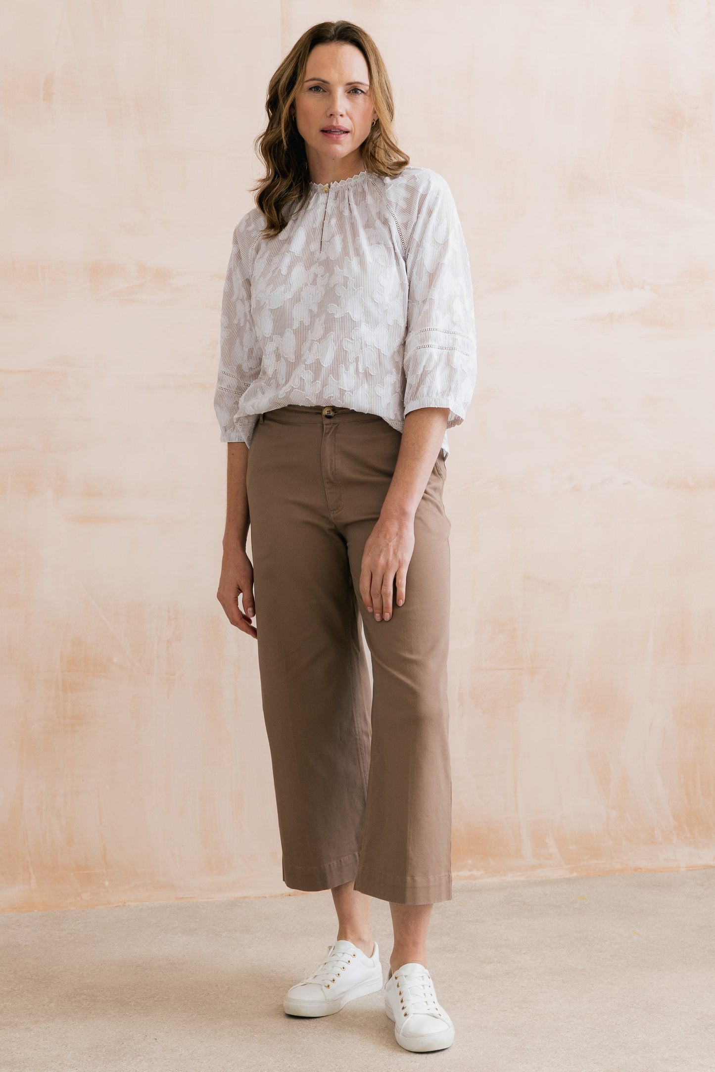 Isla Twill Trouser - Mocha