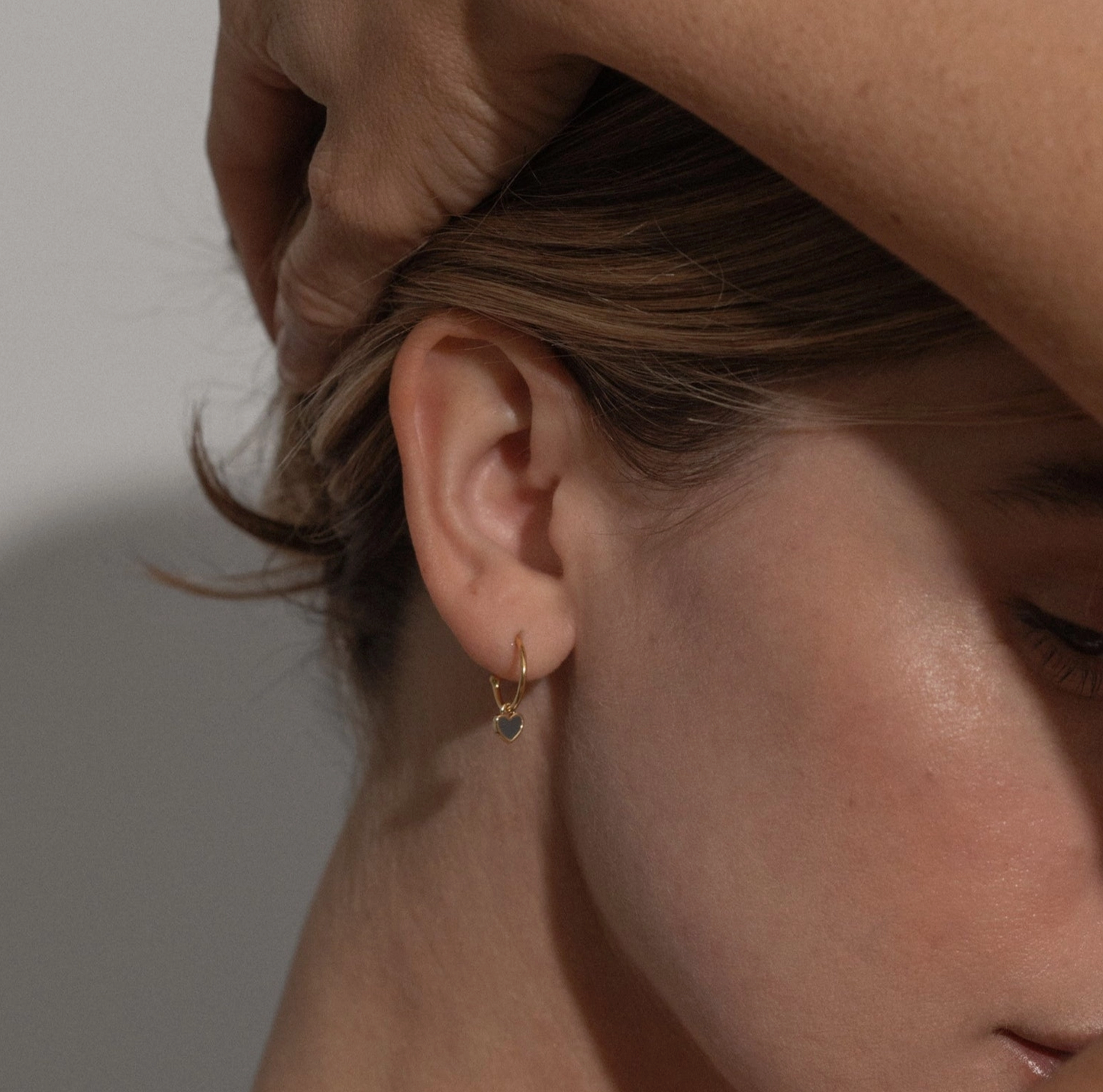 Slate Heart Earrings