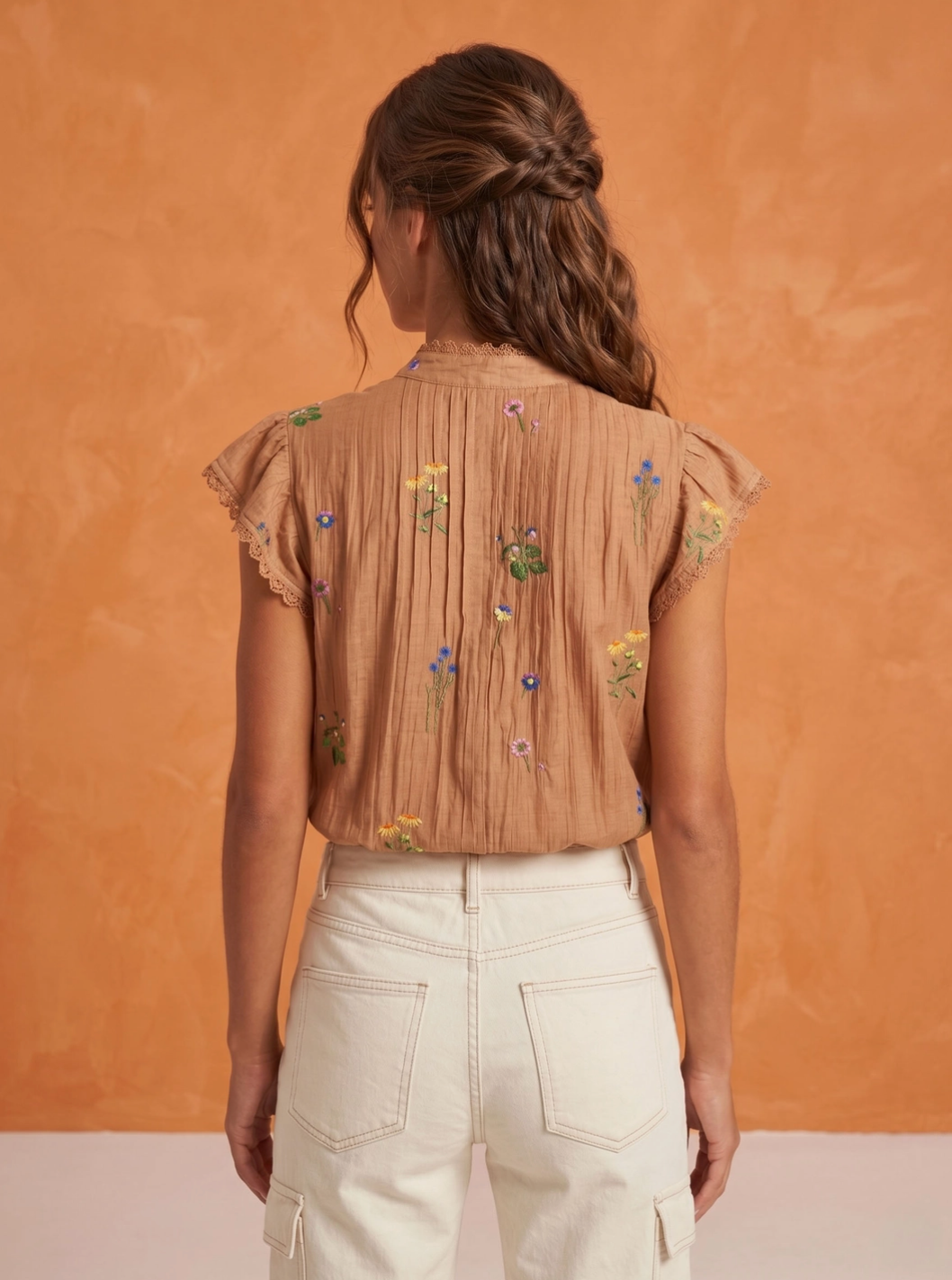 Hectorienne Top - Tan