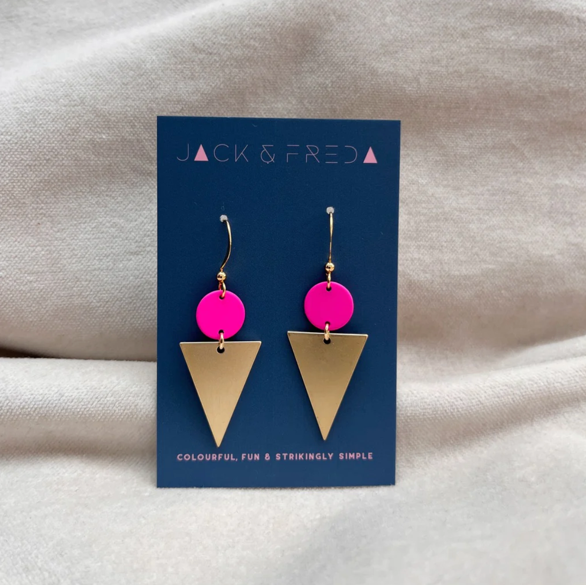 Lola Triangle Earrings Gold