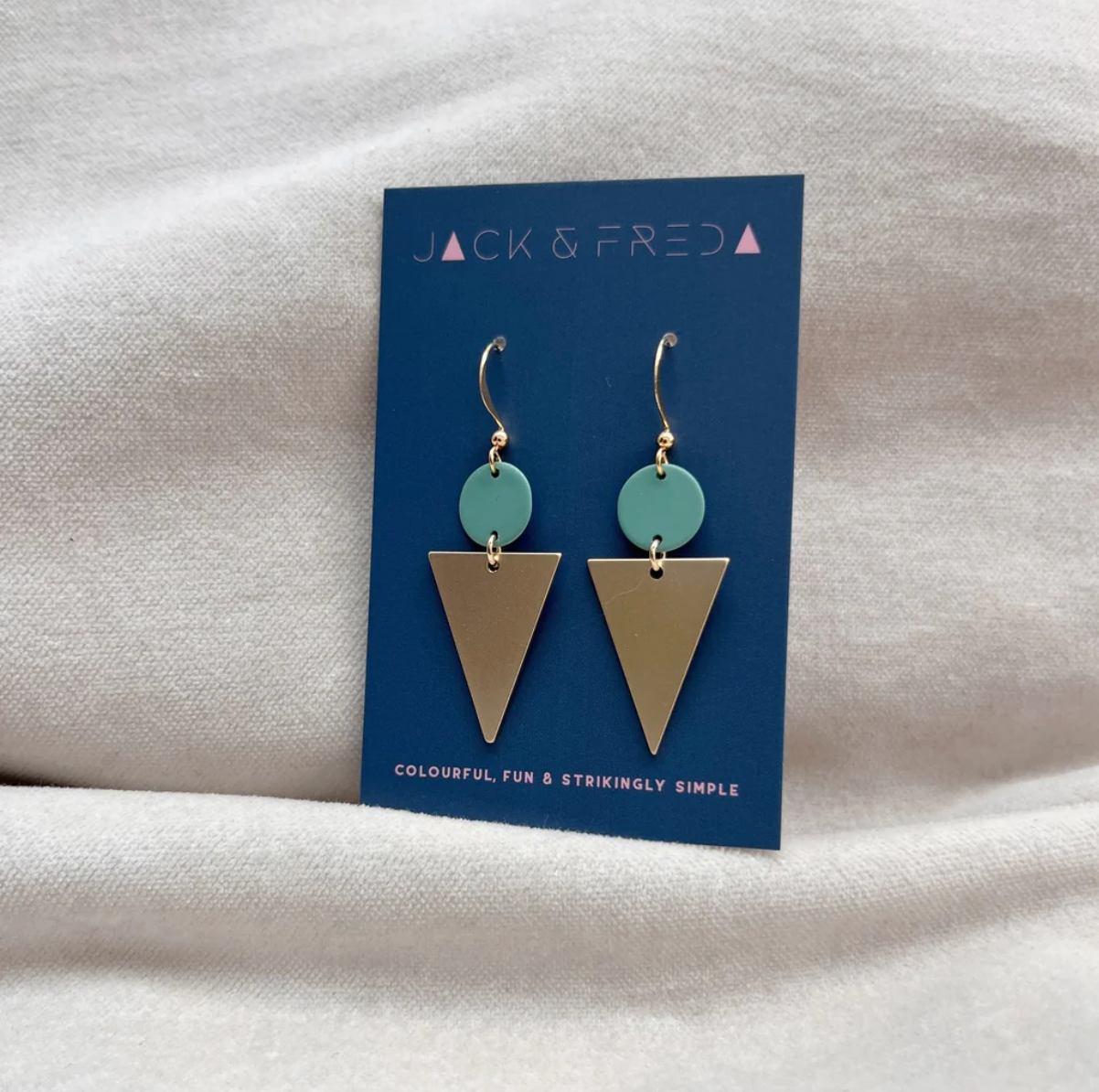 Lola Triangle Earrings Gold