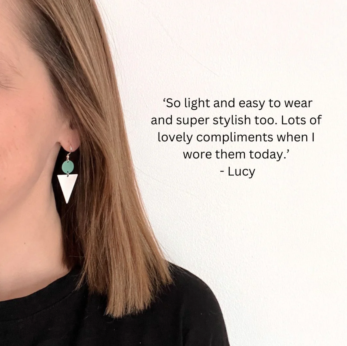 Lola Triangle Earrings Gold