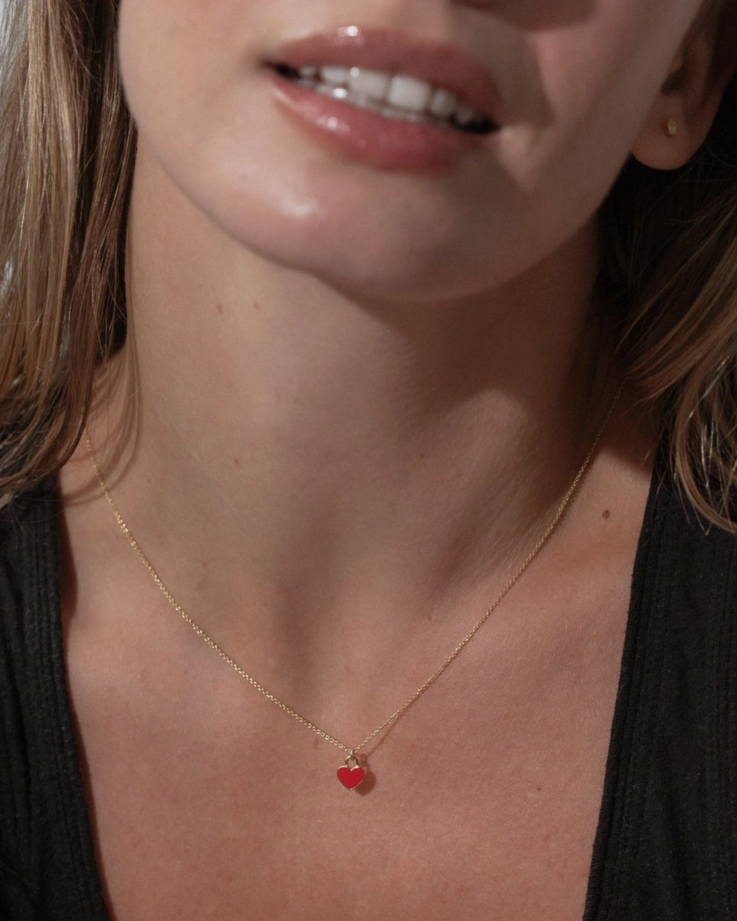 Ruby Heart Necklace
