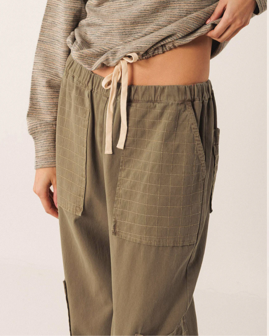 Checkered Stitching Trousers