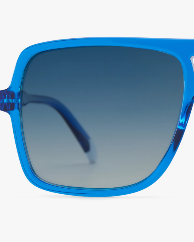 Jake Glossy Electric Blue Sunglasses