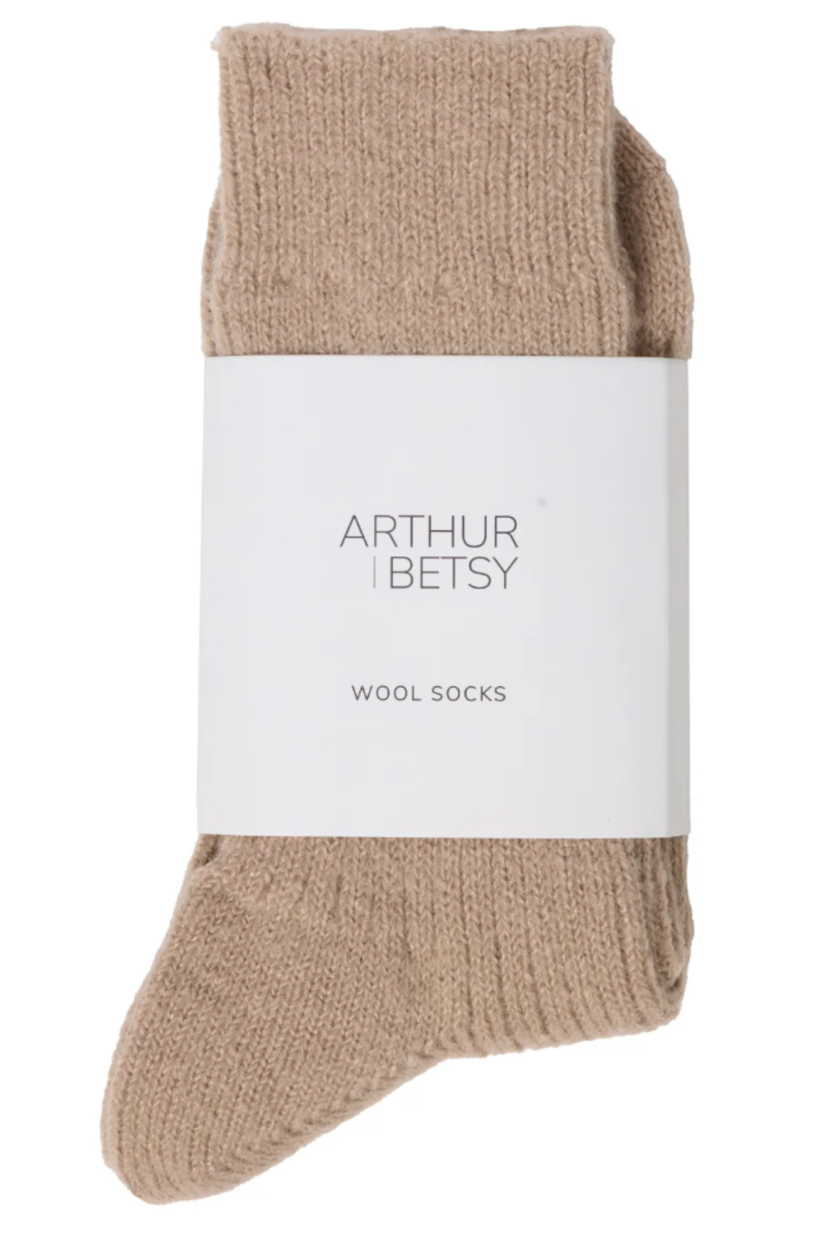Taupe Luxury Wool Socks
