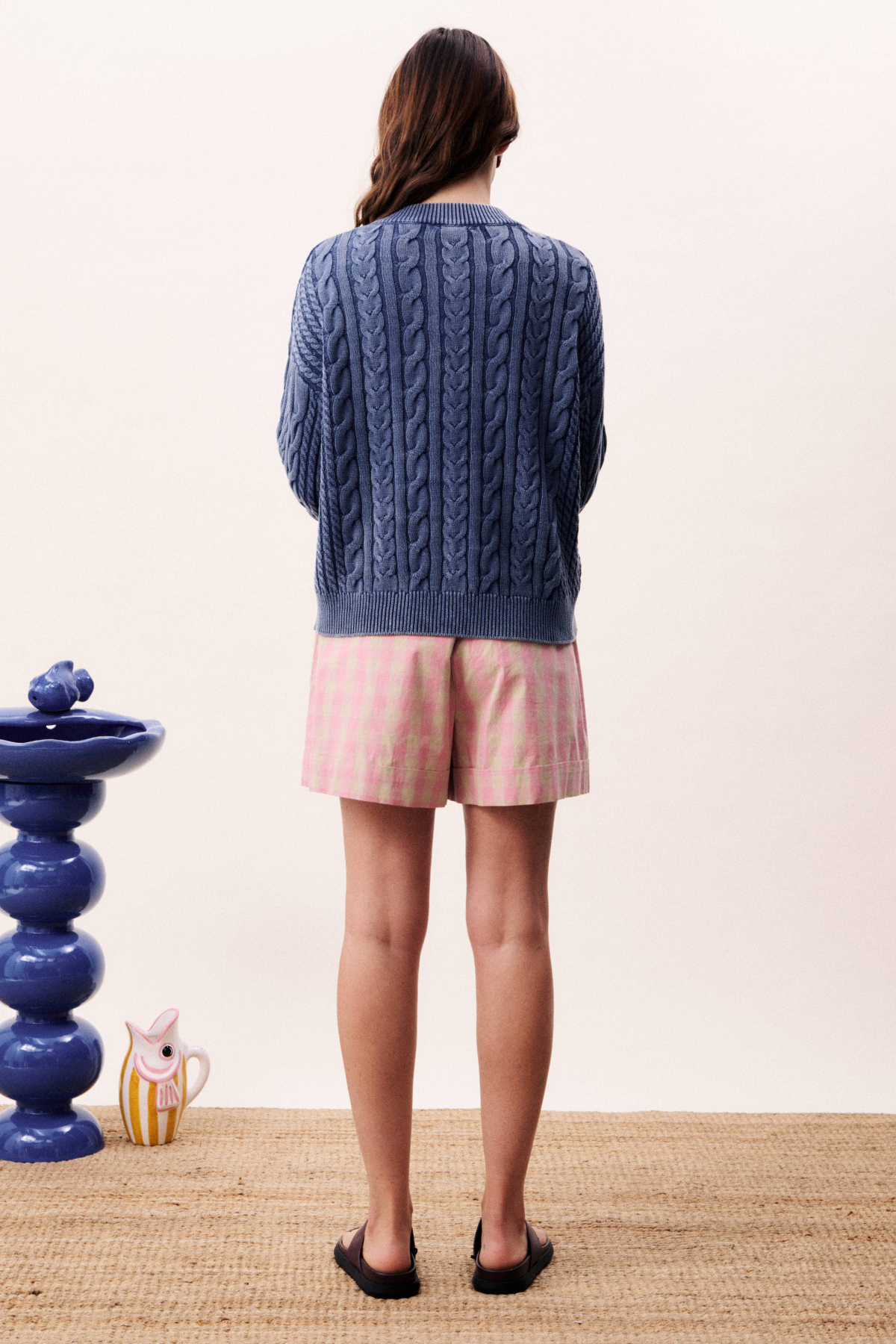 SALE~ Pink Gingham Short
