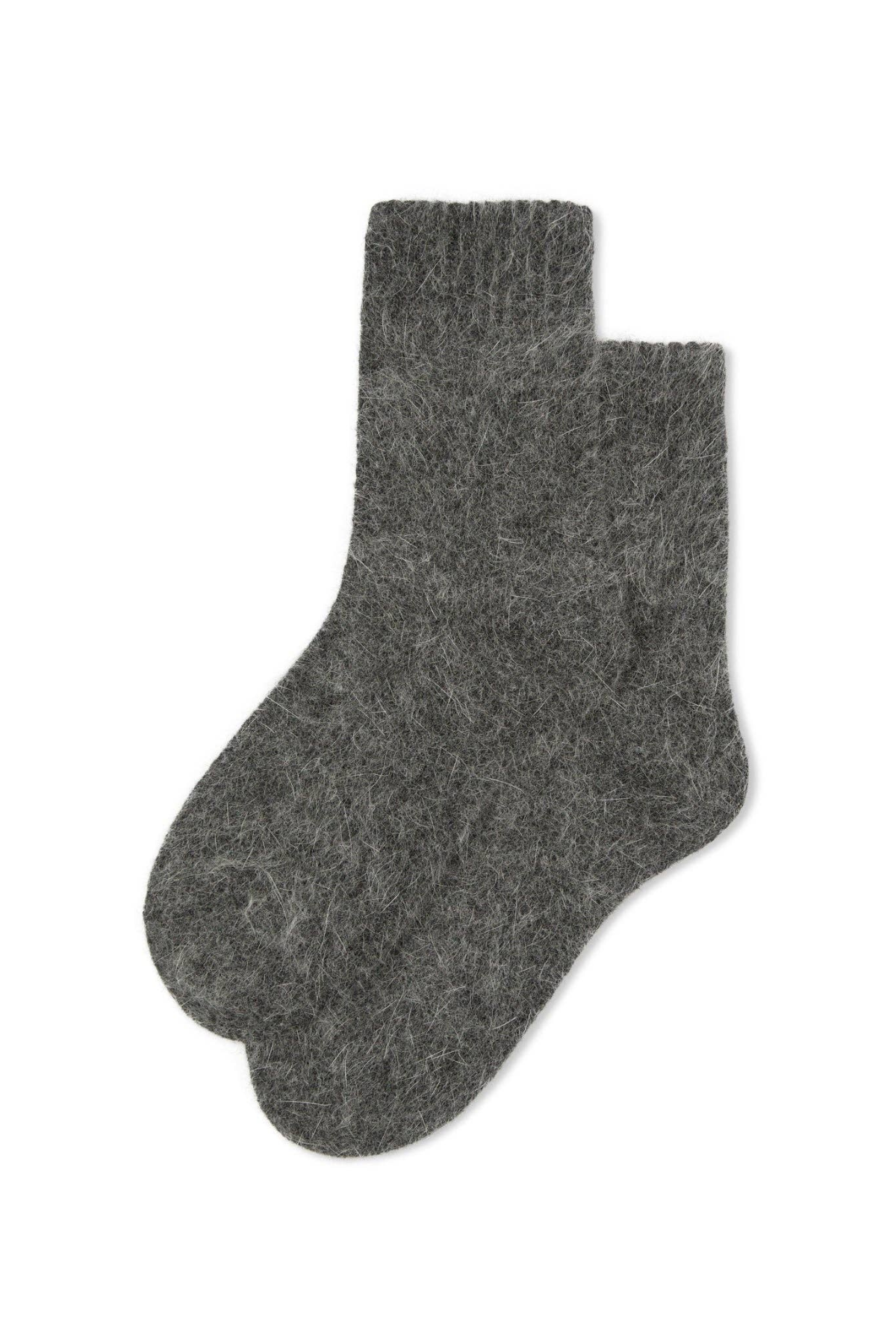 Soft Angora Sock - Charcoal