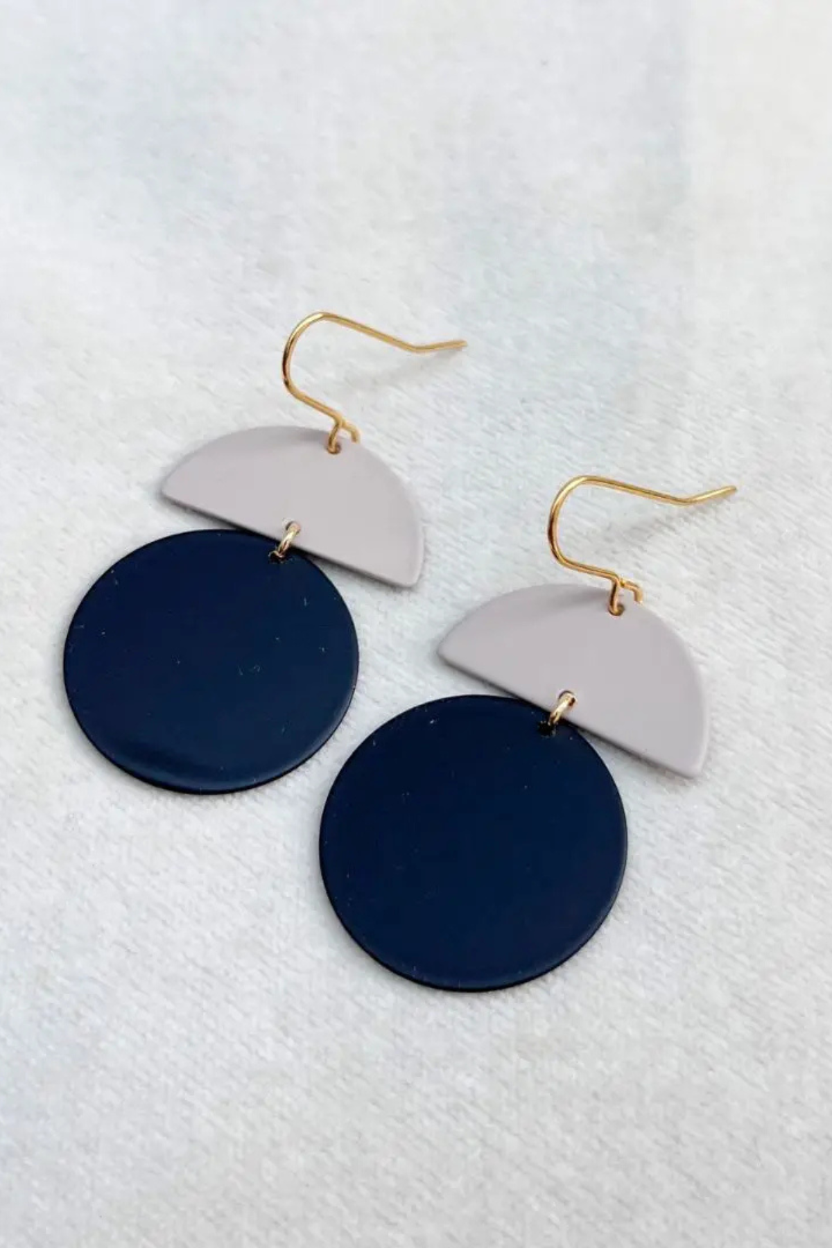Orla Earrings - Gold - Black/Putty