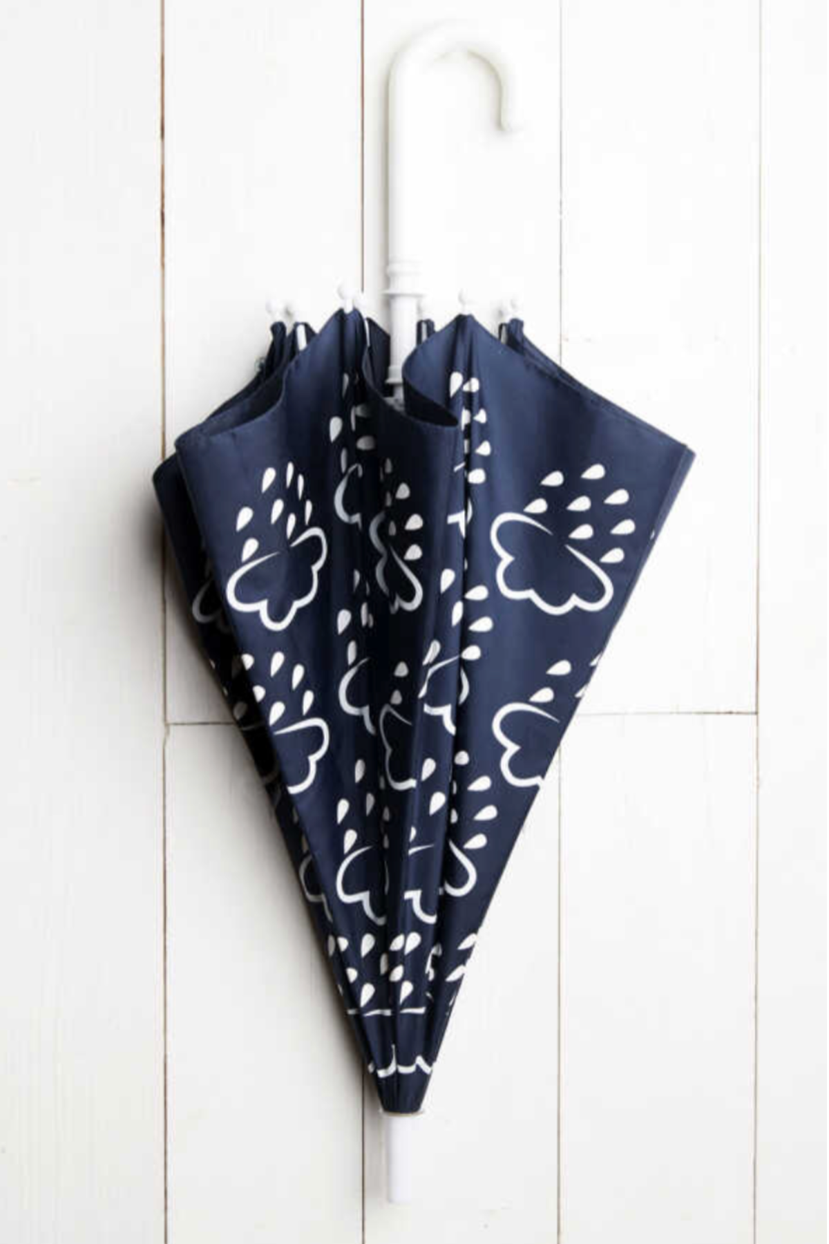 Kids Colour-Revealing Umbrella in Navy