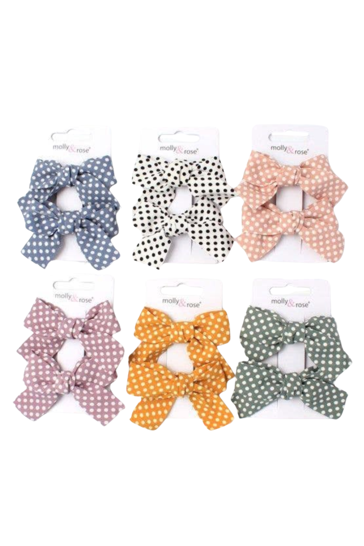 Polka Dot Fabric Bows